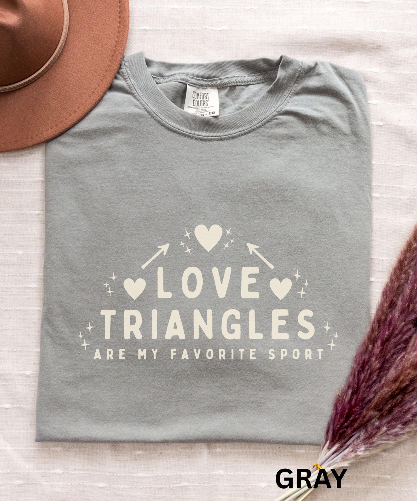 Love Triangles Are My Favorite Sport, Book Trope Shirt Love Triangle Shirt Romance Book Merch Romantasy Merch Morally Gray Book Related Gift