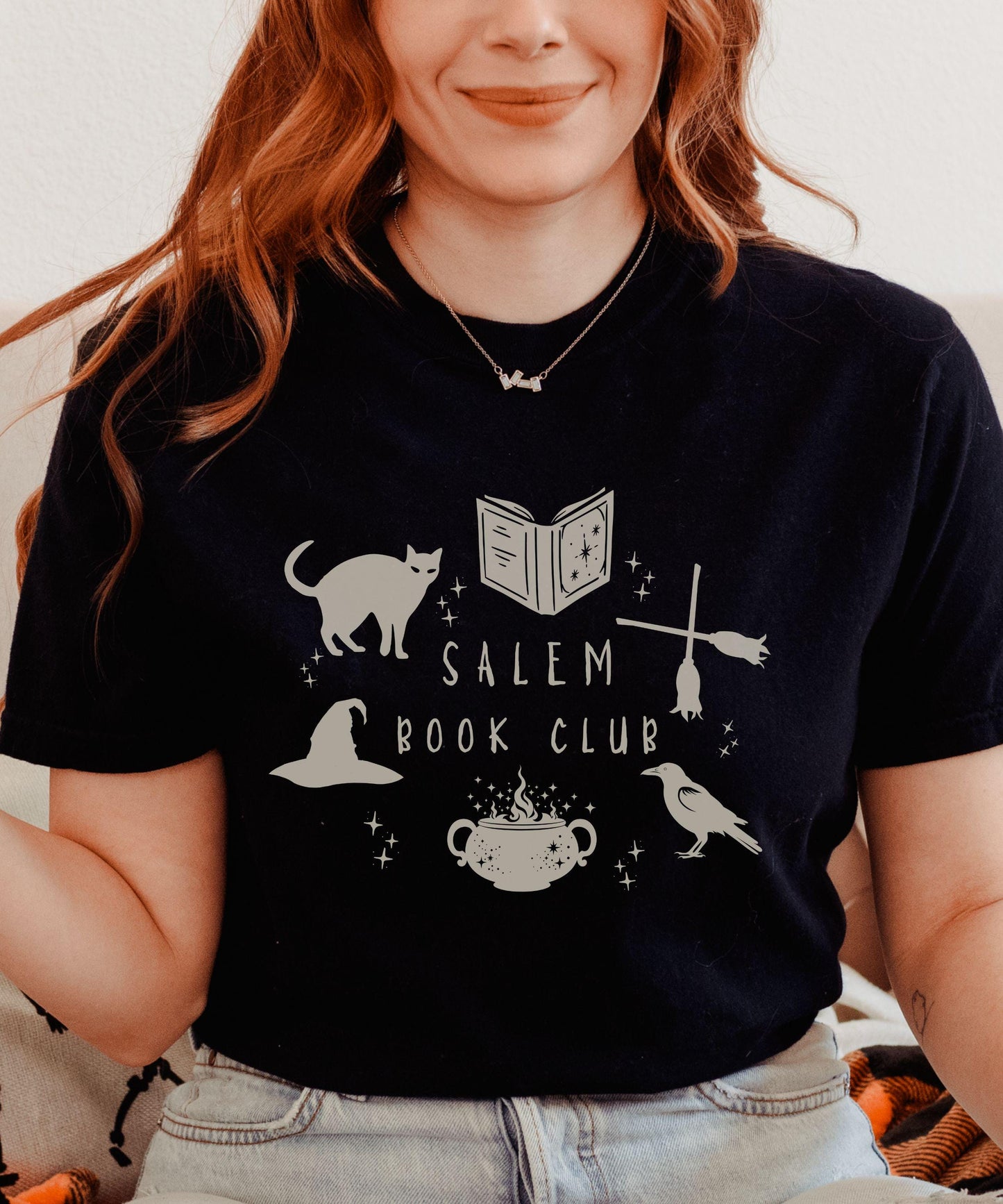 Salem Book Club Shirt: Halloween Shirts for Book Lovers, Bookish Halloween Tshirt, Witchy Book Shirts, Fall Apparel