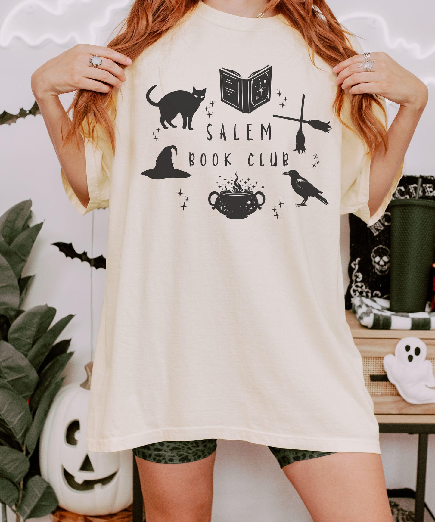 Salem Book Club Shirt: Halloween Shirts for Book Lovers, Bookish Halloween Tshirt, Witchy Book Shirts, Fall Apparel