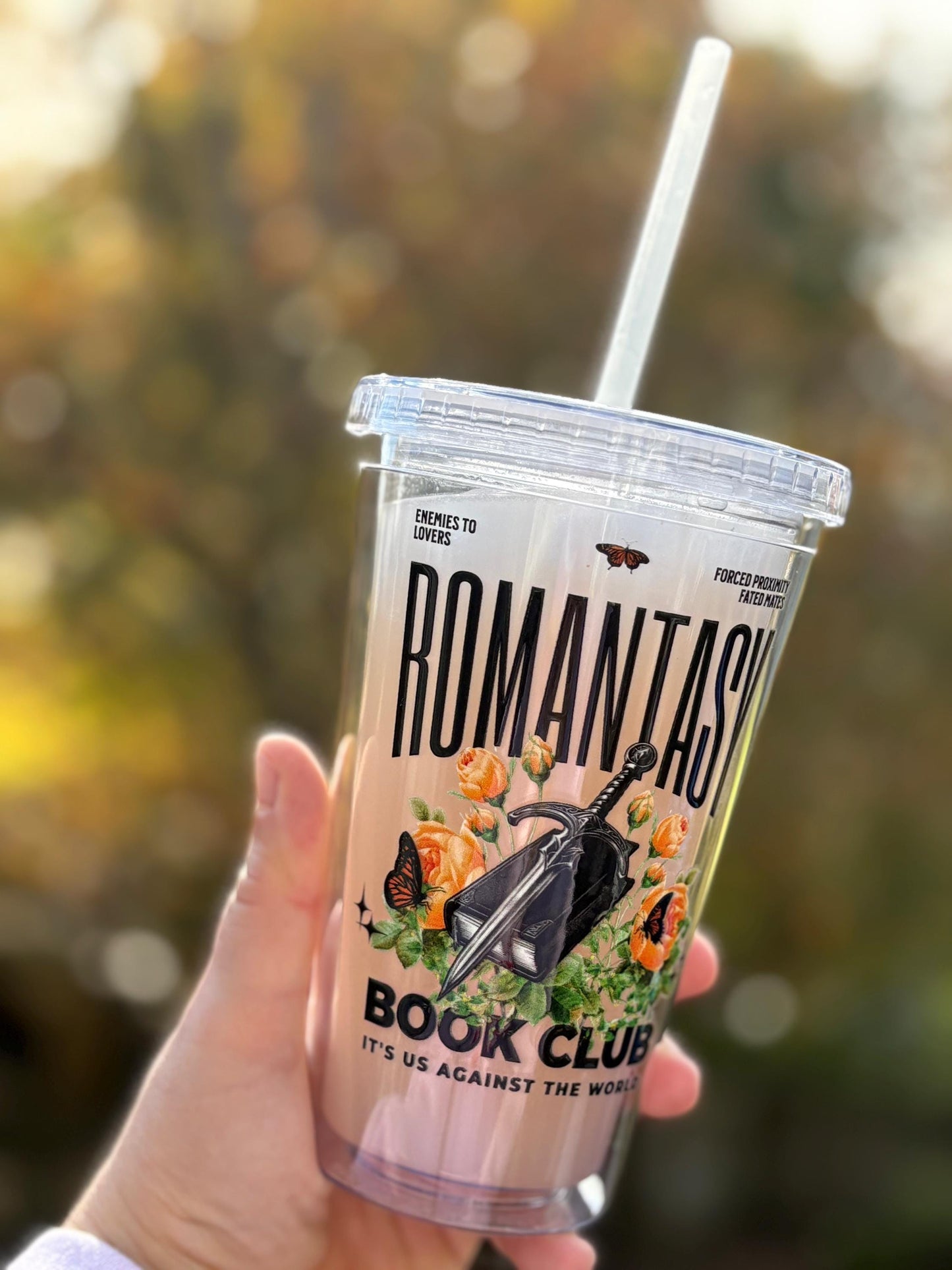 Romantasy Book Club Clear Acrylic Tumbler, Book Lover Tumbler, Romantasy Merch, Romance Book Merch, Booklover Gifts