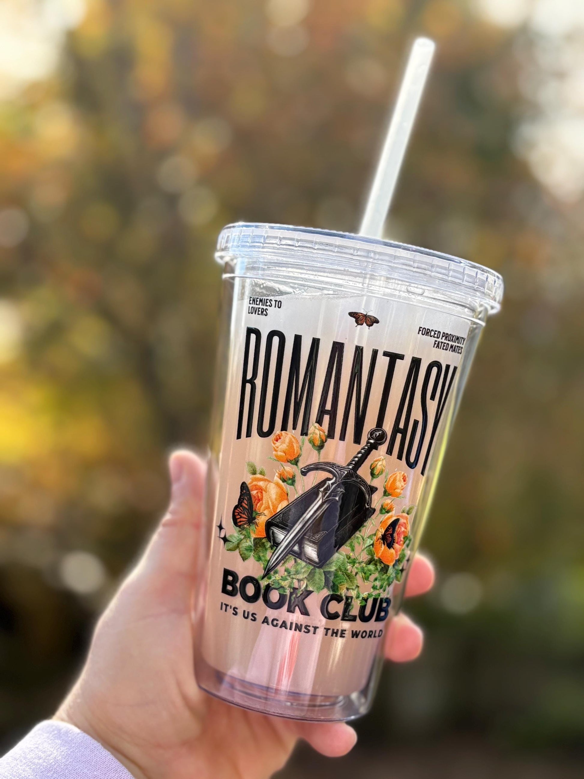 Romantasy Book Club Clear Acrylic Tumbler, Book Lover Tumbler, Romantasy Merch, Romance Book Merch, Booklover Gifts