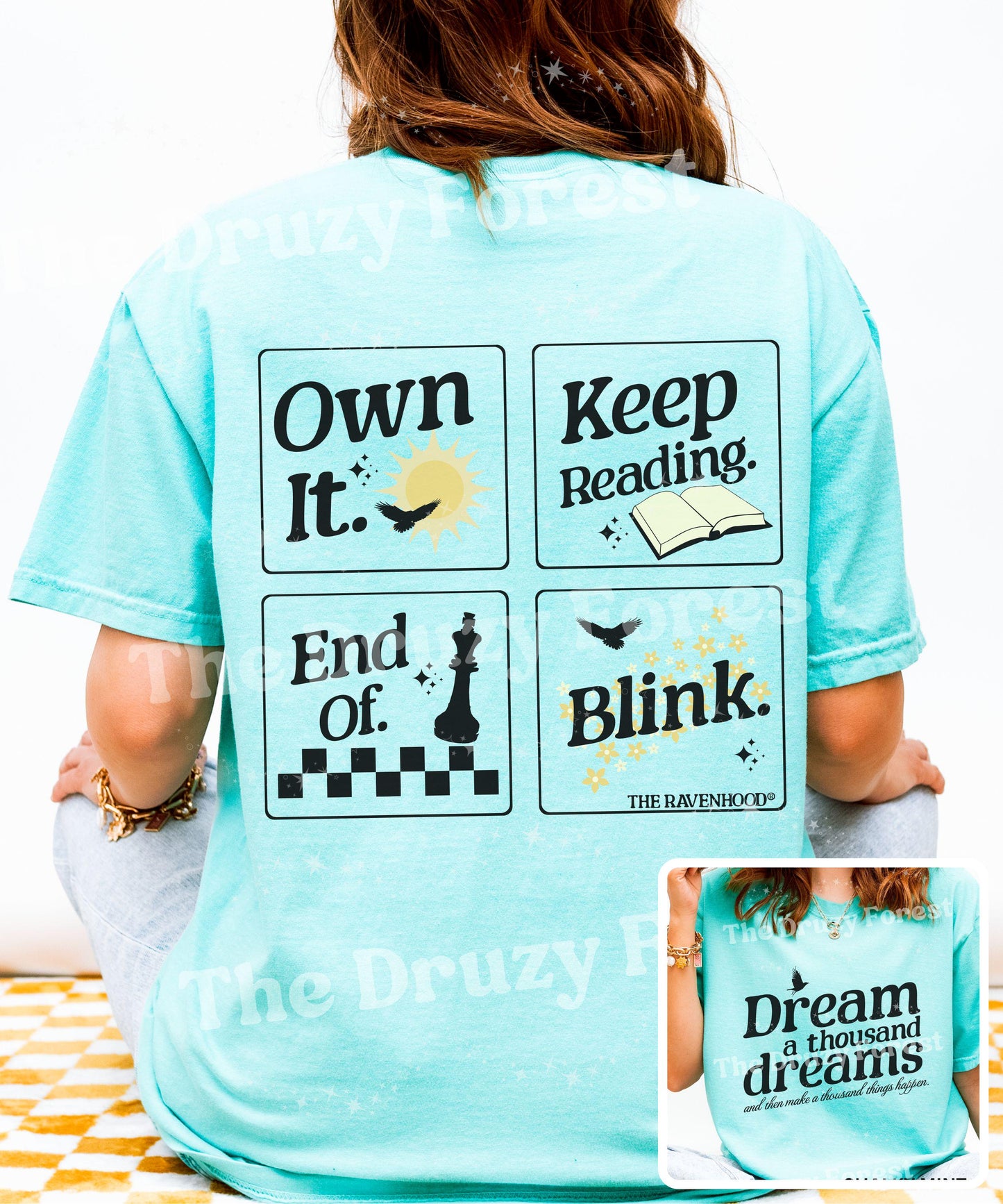 The Ravenhood Licensed Kate Stewart Book Merch, Keep Reading, Dream a Thousand Dreams shirt, Tobias King, Dom and Sean, Tyler Jennings Shirt