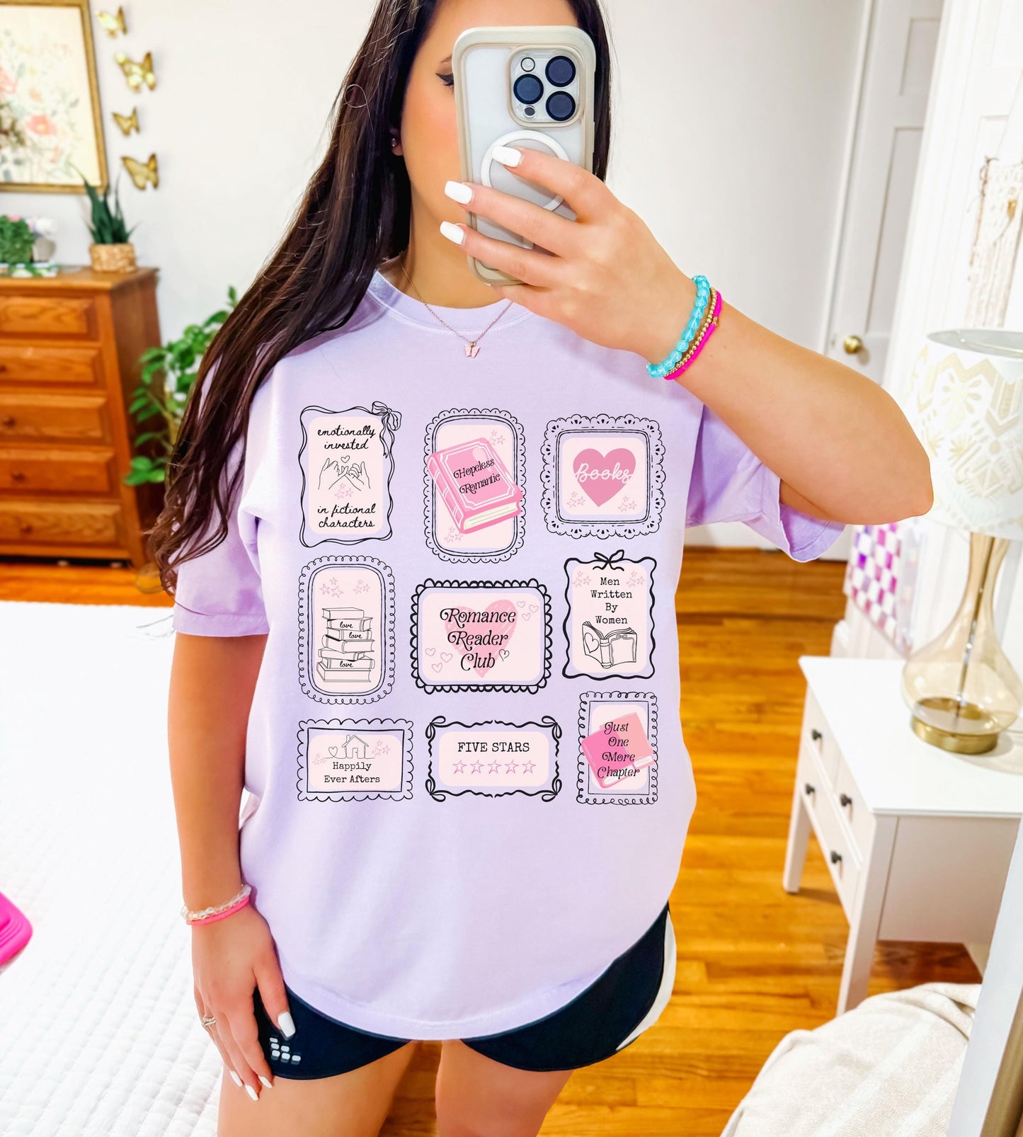 Romance Reader Club Bookish Stamp Shirt, Hopeless Romantic Book Trope Shirt, Booklover Gift, Spice Reader Small Town Romance Book Club Shirt