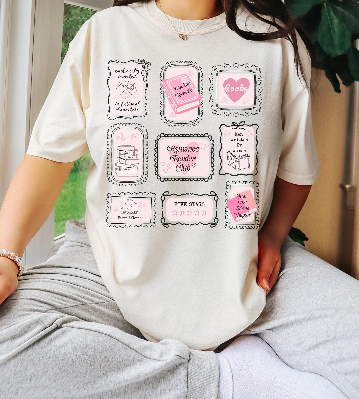 Romance Reader Club Bookish Stamp Shirt, Hopeless Romantic Book Trope Shirt, Booklover Gift, Spice Reader Small Town Romance Book Club Shirt