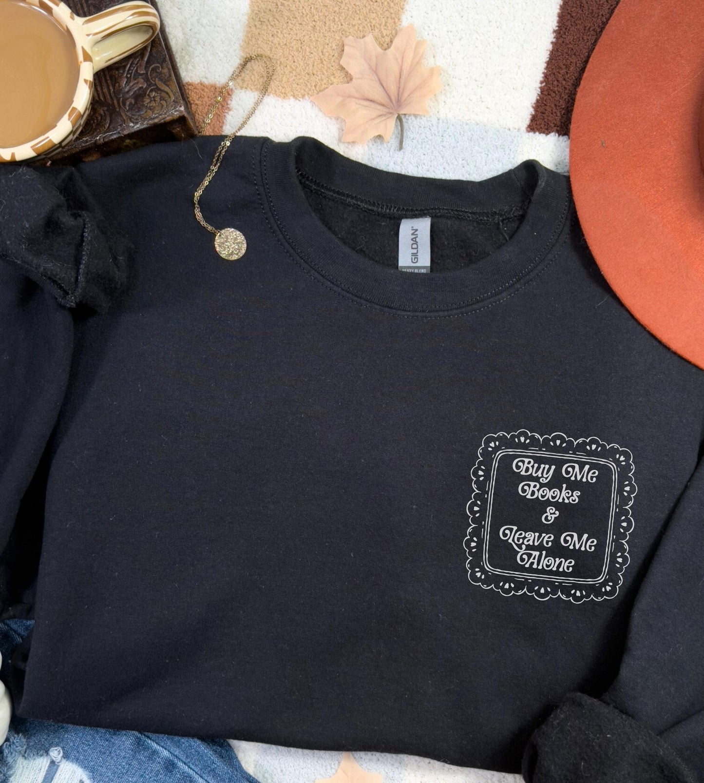 Buy Me Books and Leave Me Alone Sweatshirt, Booktrovert Booklover Gift, Bookish Shirts for Moms, Tired Mom Coquette Reading Sweatshirt