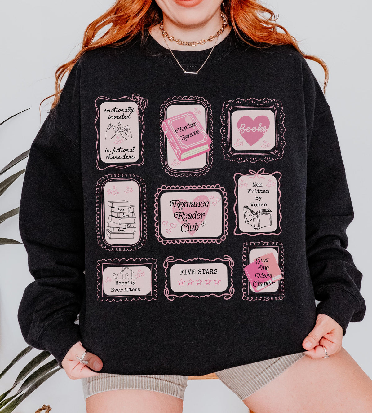 Romance Reader Club Bookish Stamp Sweatshirt, Hopeless Romantic Book Trope Shirt, Spice Reader Book lover Gift, Small Town Romance Crewneck