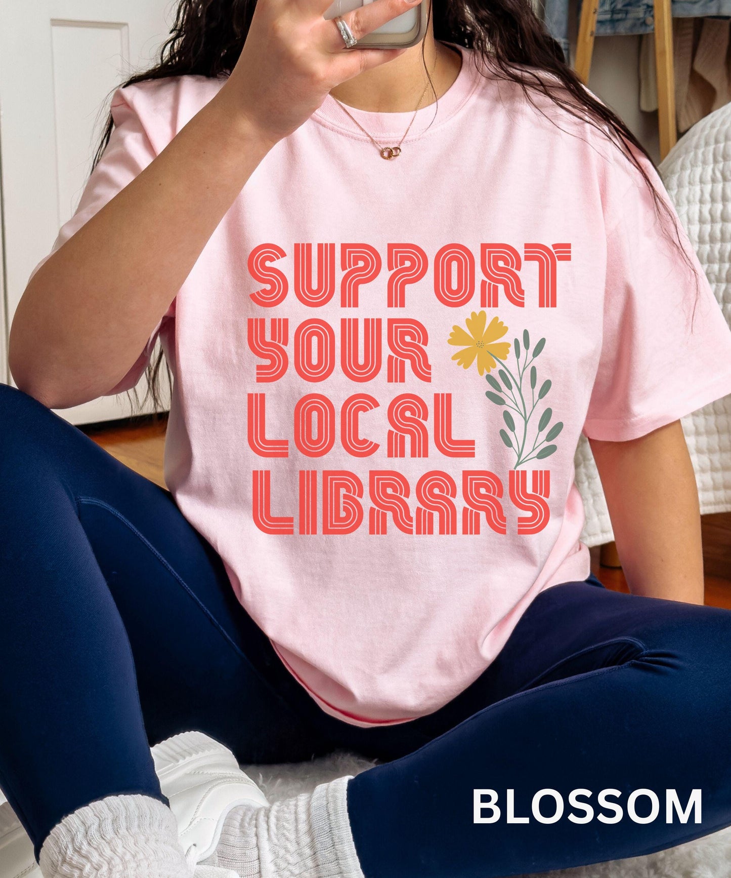 Support Your Local Library Shirt, Comfort Colors TShirt, Library Shirt, Book Lover Shirt, Book Related Gifts, Banned Books Activist Shirt