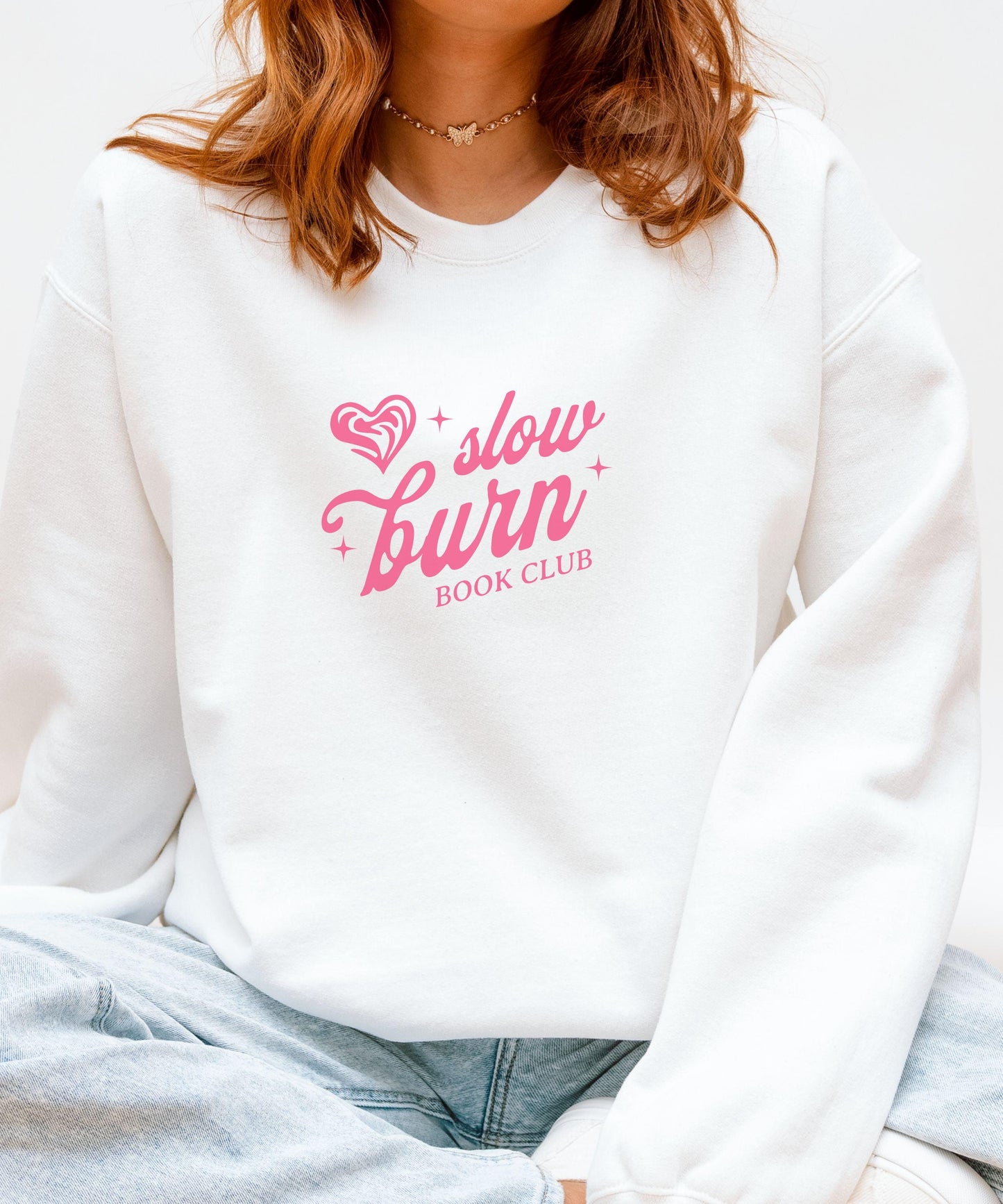Slow Burn Book Club Sweatshirt, Book Related Gifts, Smut reader Sweatshirt, Book Trope Shirt, Romance Book Merch Bookish Sweasthirt