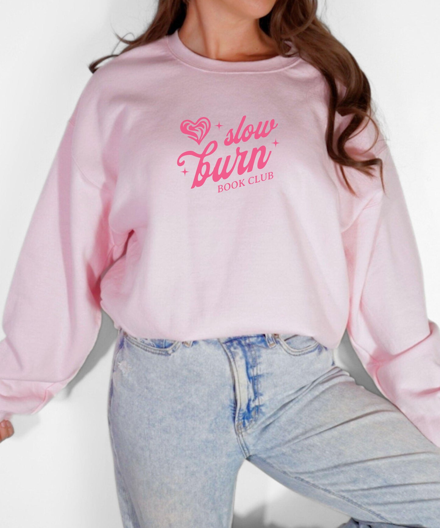 Slow Burn Book Club Sweatshirt, Book Related Gifts, Smut reader Sweatshirt, Book Trope Shirt, Romance Book Merch Bookish Sweasthirt