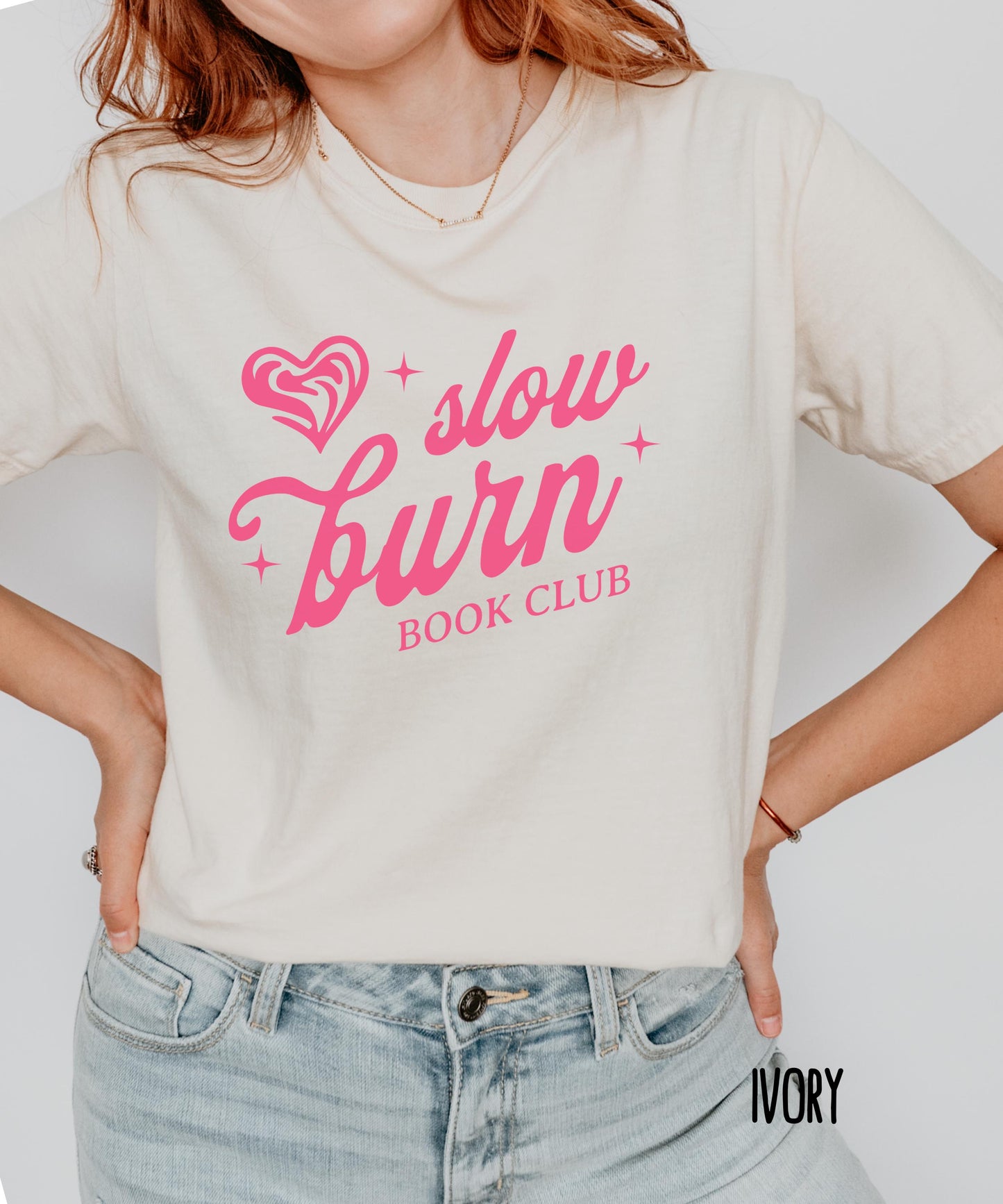 Slow Burn Book Club Comfort Colors Tshirt, Book Related Gifts, Book Trope Shirt, Romance Book Merch Bookish Tees, Smut reader Shirt
