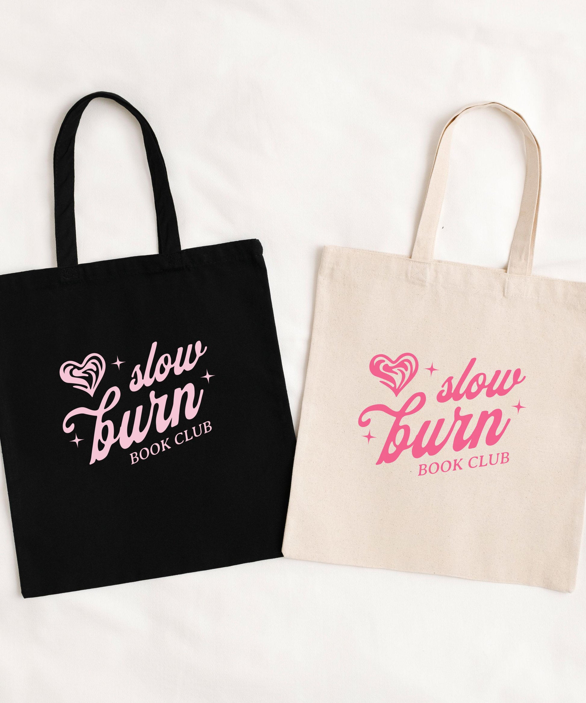 Slow Burn Book Club Tote Bag, Gifts for Romance Readers, Booklover Gift, Book Trope Tote Bag, Enemies to Lovers Tote Bag, Romance Book Merch