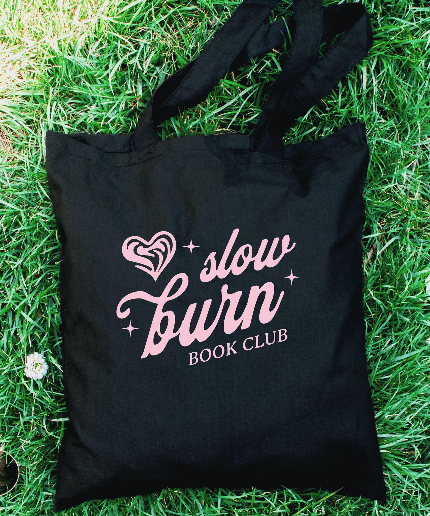 Slow Burn Book Club Tote Bag, Gifts for Romance Readers, Booklover Gift, Book Trope Tote Bag, Enemies to Lovers Tote Bag, Romance Book Merch