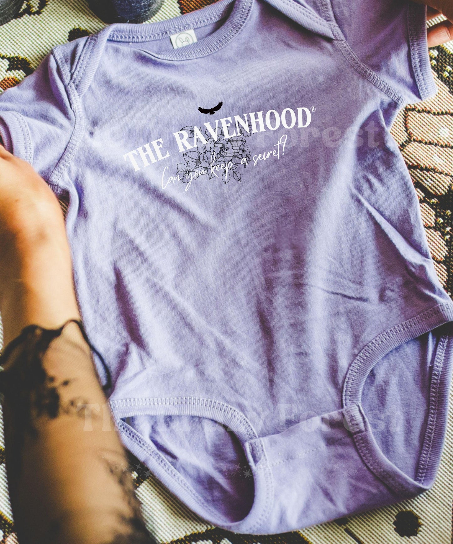 The Ravenhood Book Series Baby Bodysuit, Can You Keep A Secret? Licensed Kate Stewart Book Merch, Bookish Baby Shower Gifts