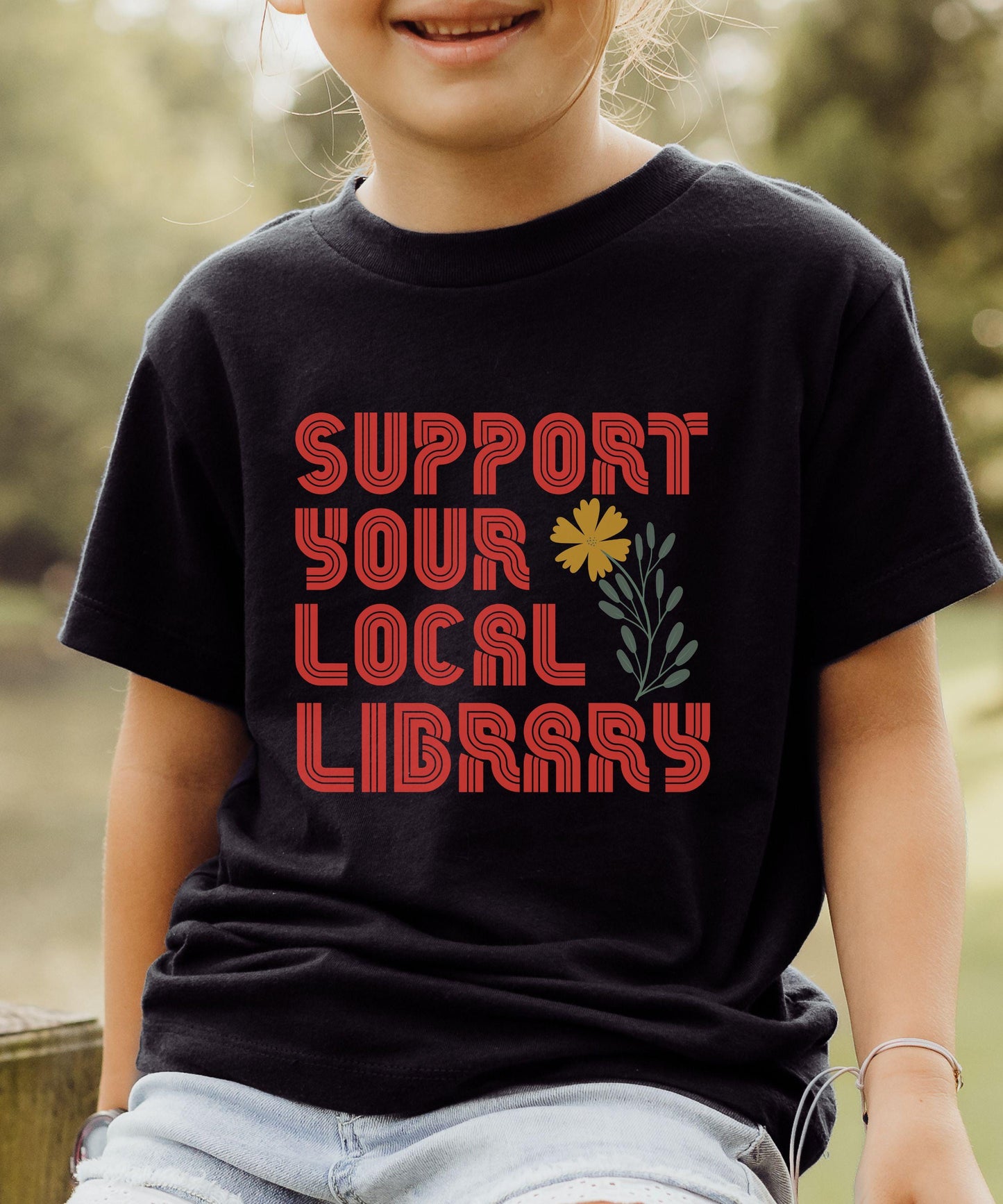 Support Your Local Library Shirt Kids and Family, Protect Libraries Shirt, Book Related Gifts, Banned Books Activist Shirt Bookish Tees