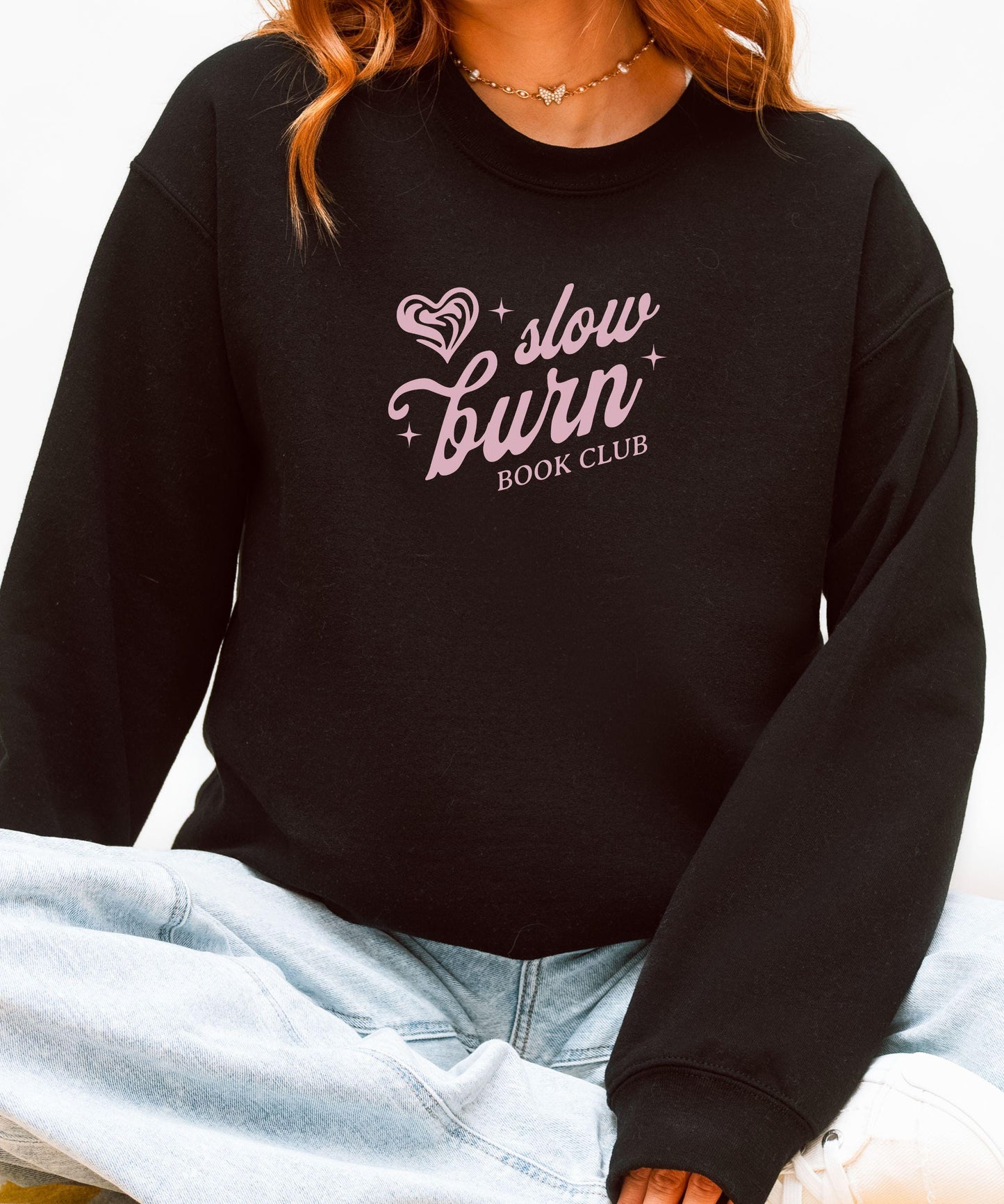 Slow Burn Book Club Sweatshirt, Book Related Gifts, Smut reader Sweatshirt, Book Trope Shirt, Romance Book Merch Bookish Sweasthirt