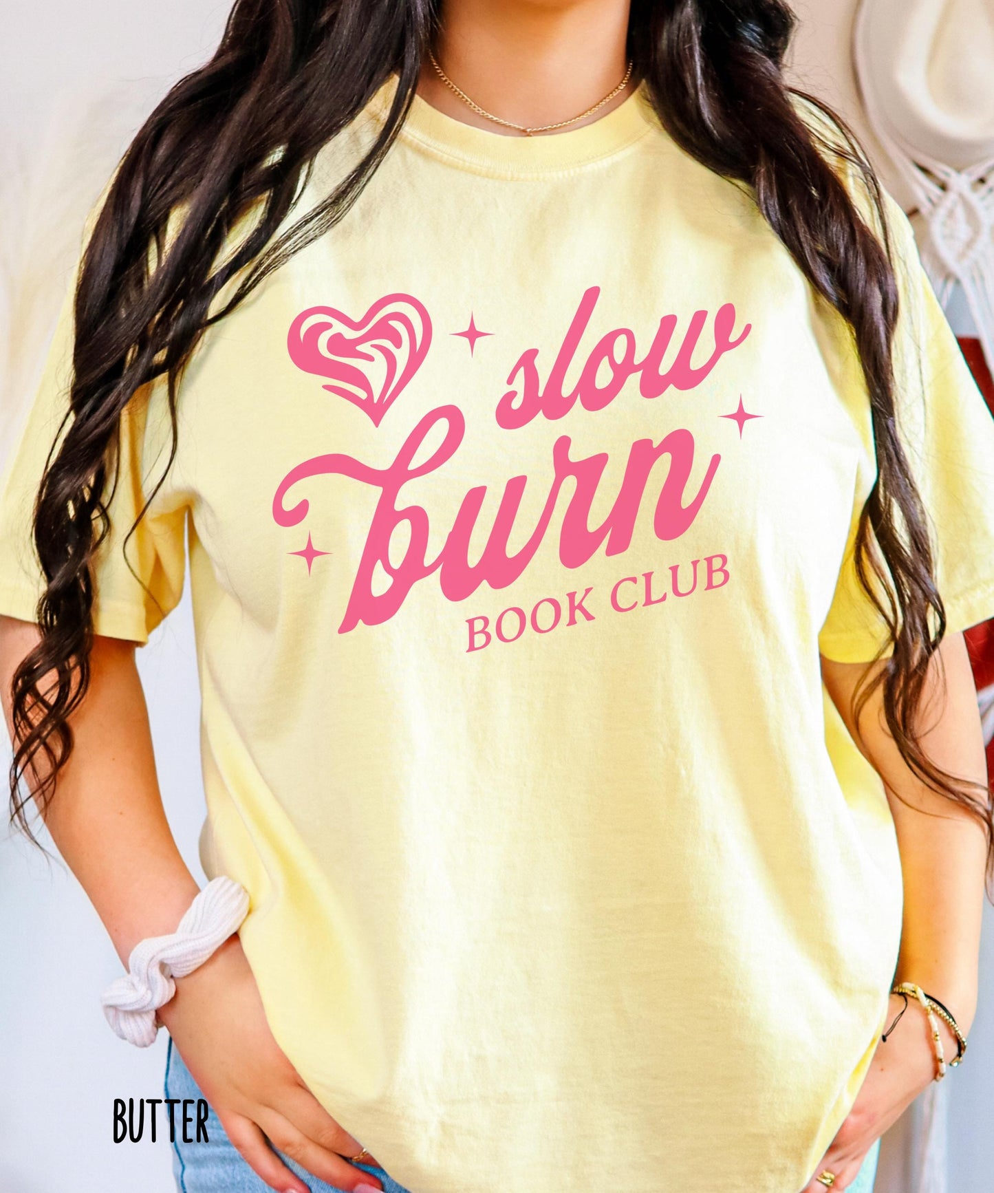 Slow Burn Book Club Comfort Colors Tshirt, Book Related Gifts, Book Trope Shirt, Romance Book Merch Bookish Tees, Smut reader Shirt