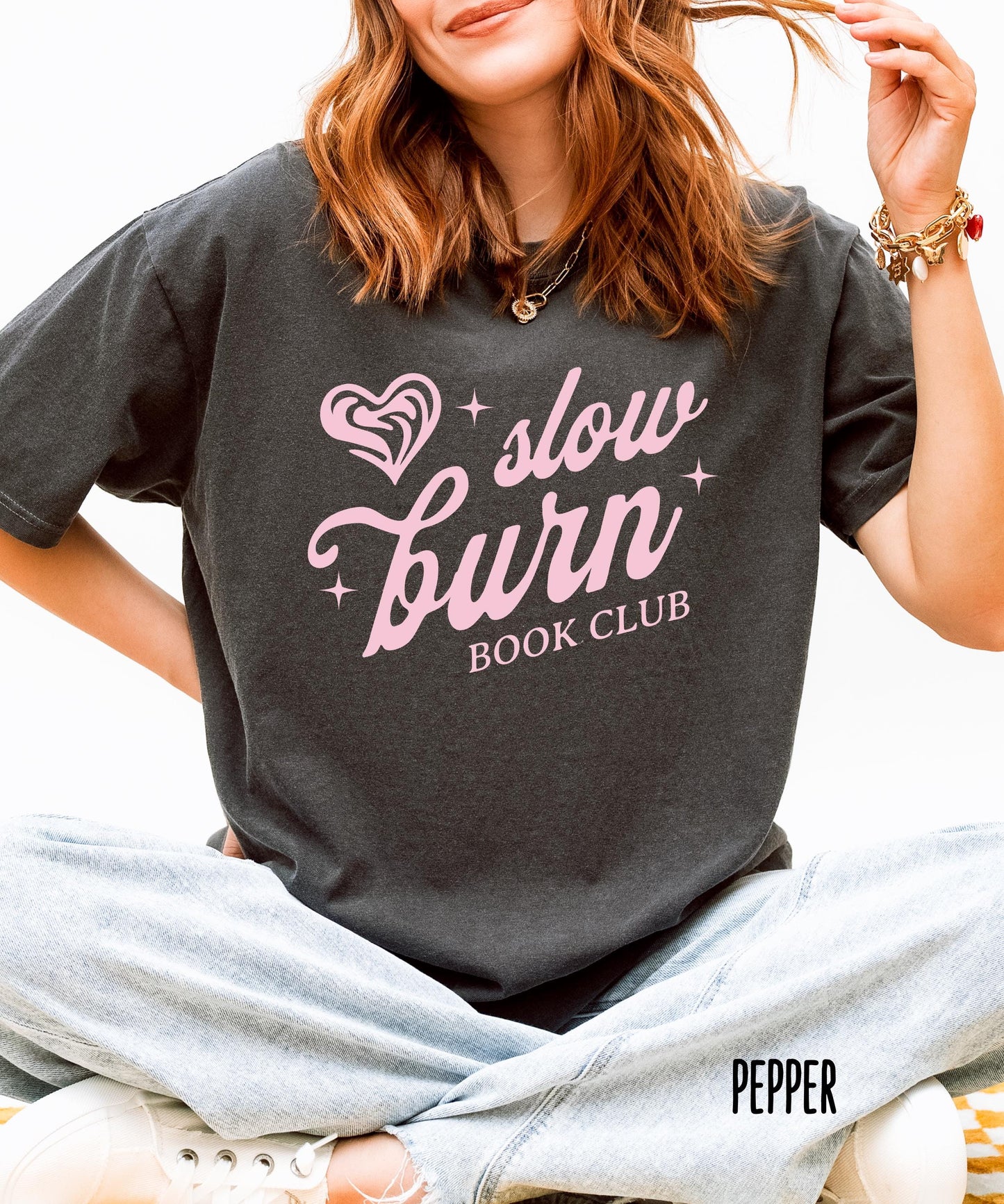 Slow Burn Book Club Comfort Colors Tshirt, Book Related Gifts, Book Trope Shirt, Romance Book Merch Bookish Tees, Smut reader Shirt