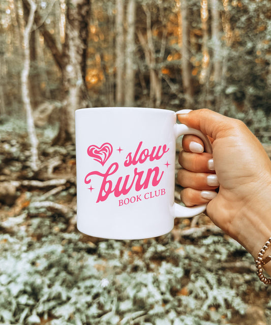 Slow Burn Book Club Cofee Mug, Booklover Gifts, Romance Reader Book Merch, Book Trope Mug, Spicy Books Reading Mug, Bookish Gift
