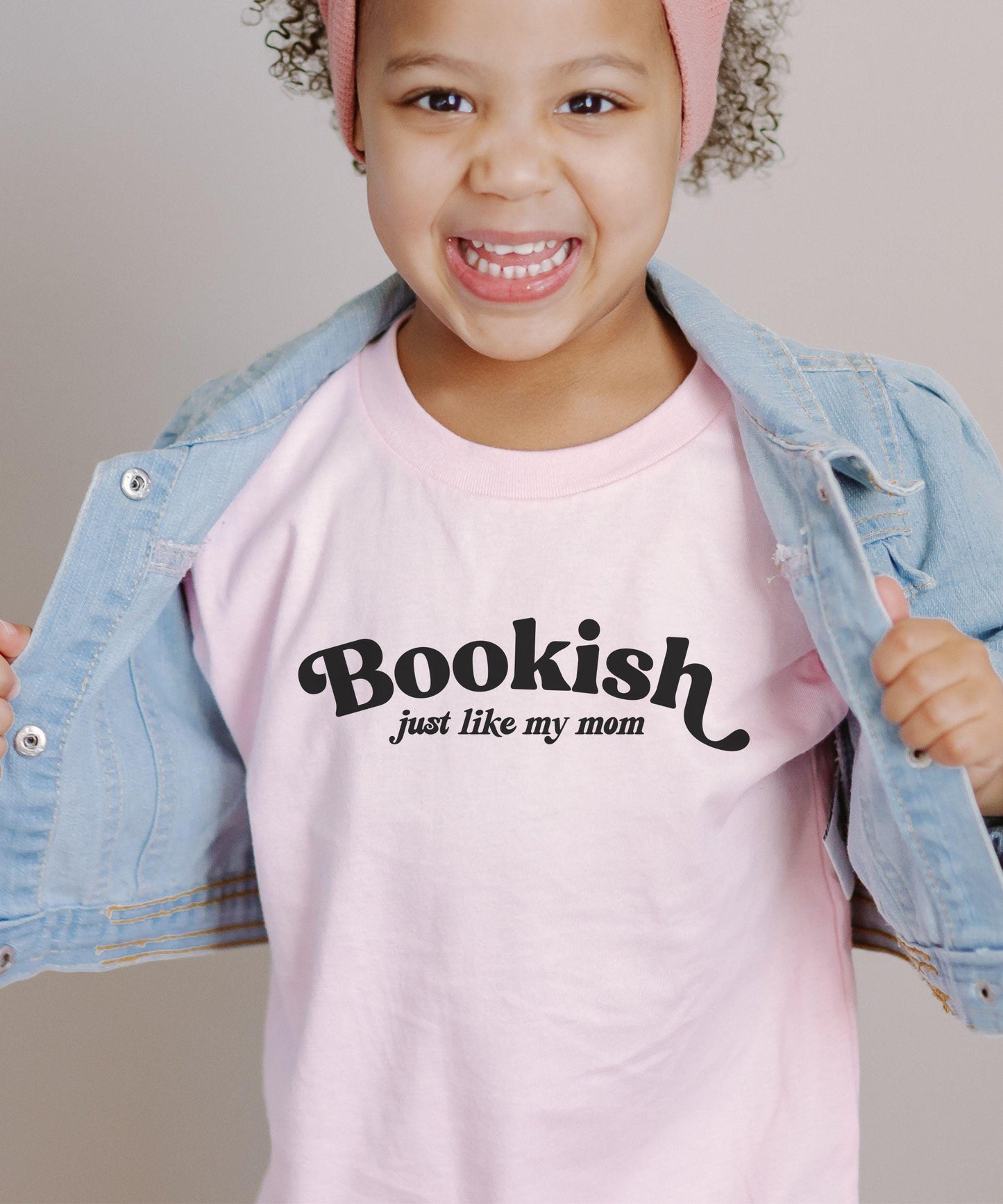 Bookish Just Like My Mom Toddler and Youth Shirt, Bookish Kids Clothes, Book Lover Gift for Kids, Matching Family Shirts