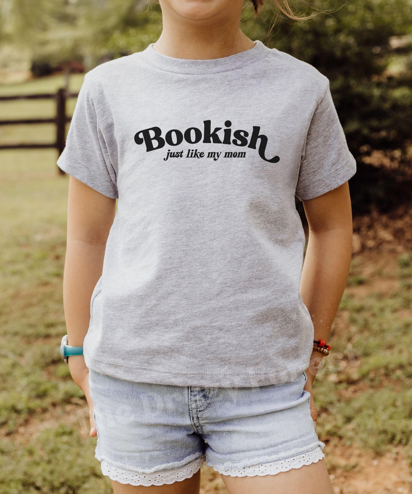 Bookish Just Like My Mom Toddler and Youth Shirt, Bookish Kids Clothes, Book Lover Gift for Kids, Matching Family Shirts