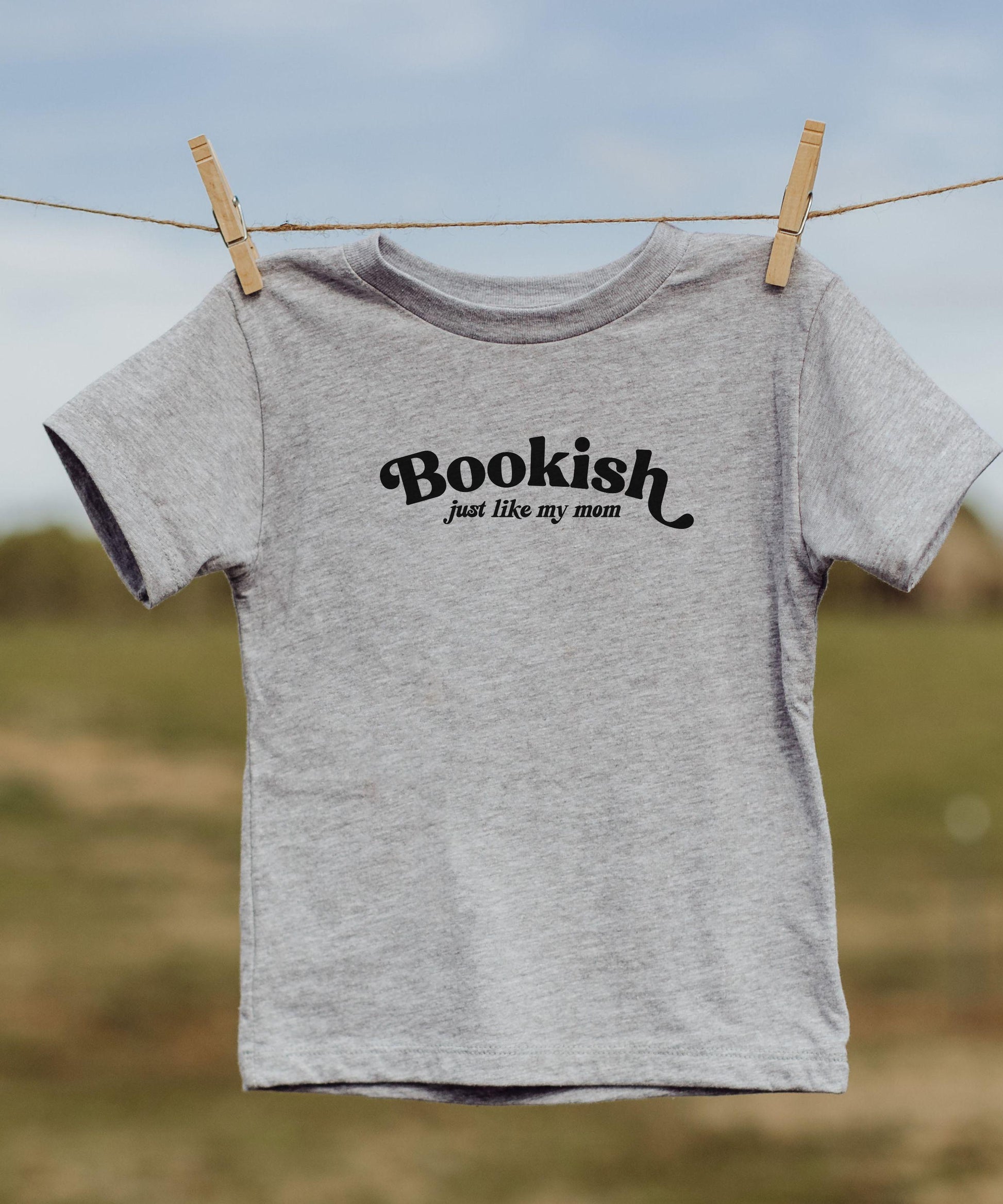 Bookish Just Like My Mom Toddler and Youth Shirt, Bookish Kids Clothes, Book Lover Gift for Kids, Matching Family Shirts