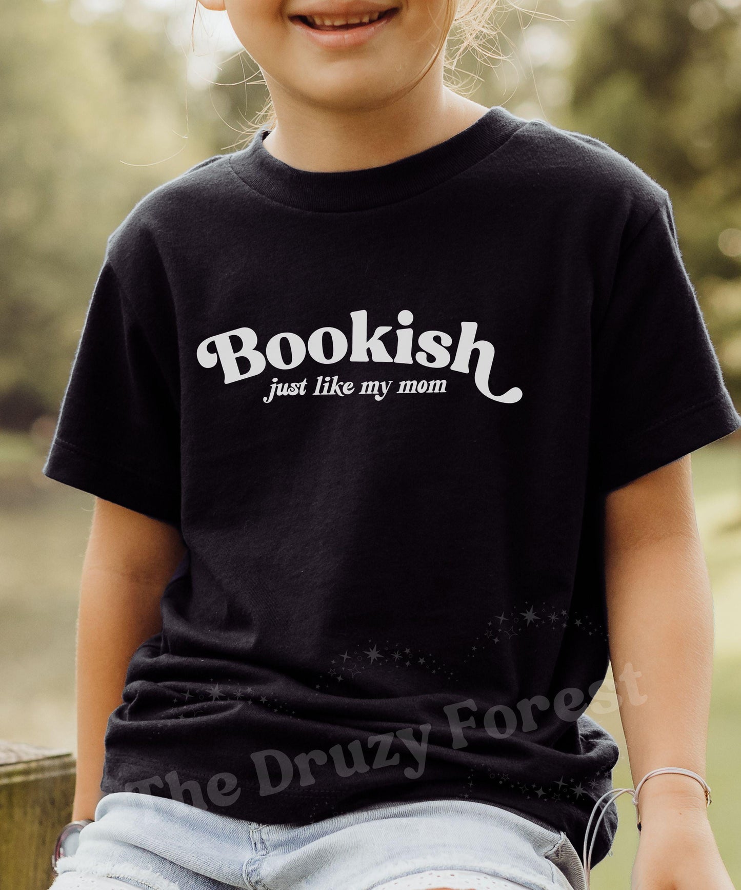 Bookish Just Like My Mom Toddler and Youth Shirt, Bookish Kids Clothes, Book Lover Gift for Kids, Matching Family Shirts
