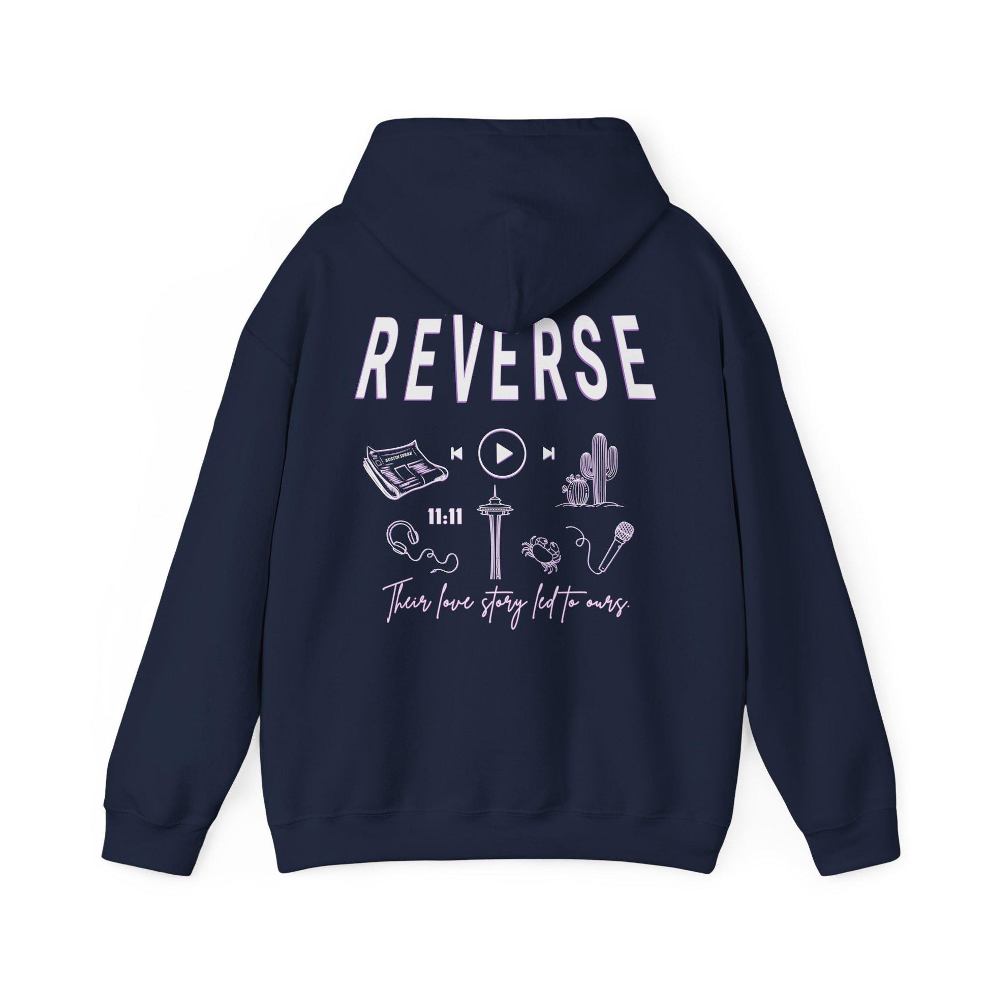 Drive and Reverse Hoodie, Licensed Kate Stewart Book Series Merch, The Bittersweet Symphony Duet Easton, Reid Crowne Nate Butler Sweatshirt
