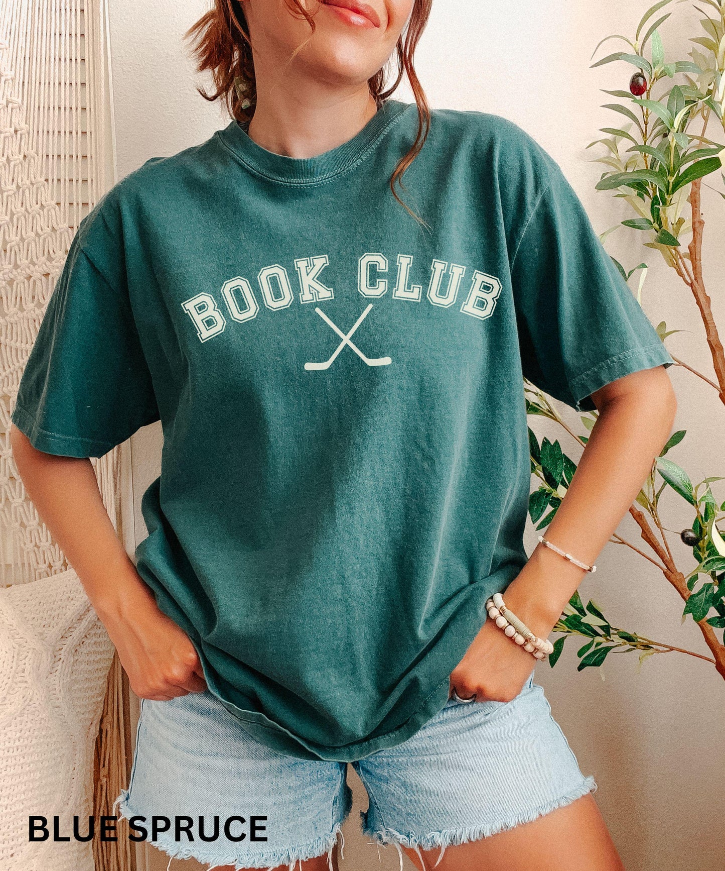 Hockey Book Club Comfort Colors Shirt, Subtle Book Merch, Smut Reader Shirt, Hockey Romance Book Merch, Hockey Sticks Shirt