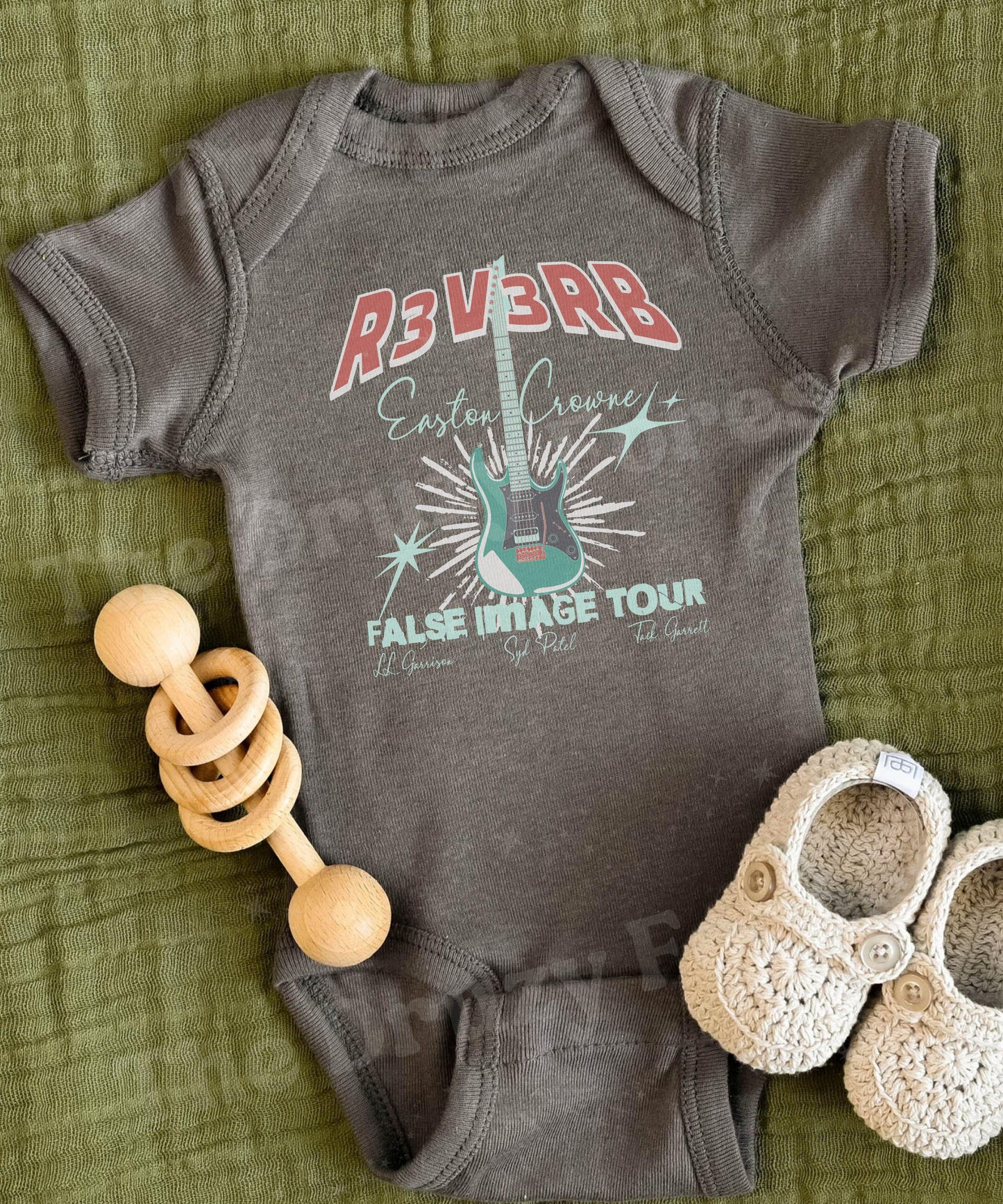 R3V3RB Band Baby Bodysuit Licensed Kate Stewart Book Series Merch, Easton Crowne Reverb Bittersweet Symphony Duet, Bookish Baby Shower Gift