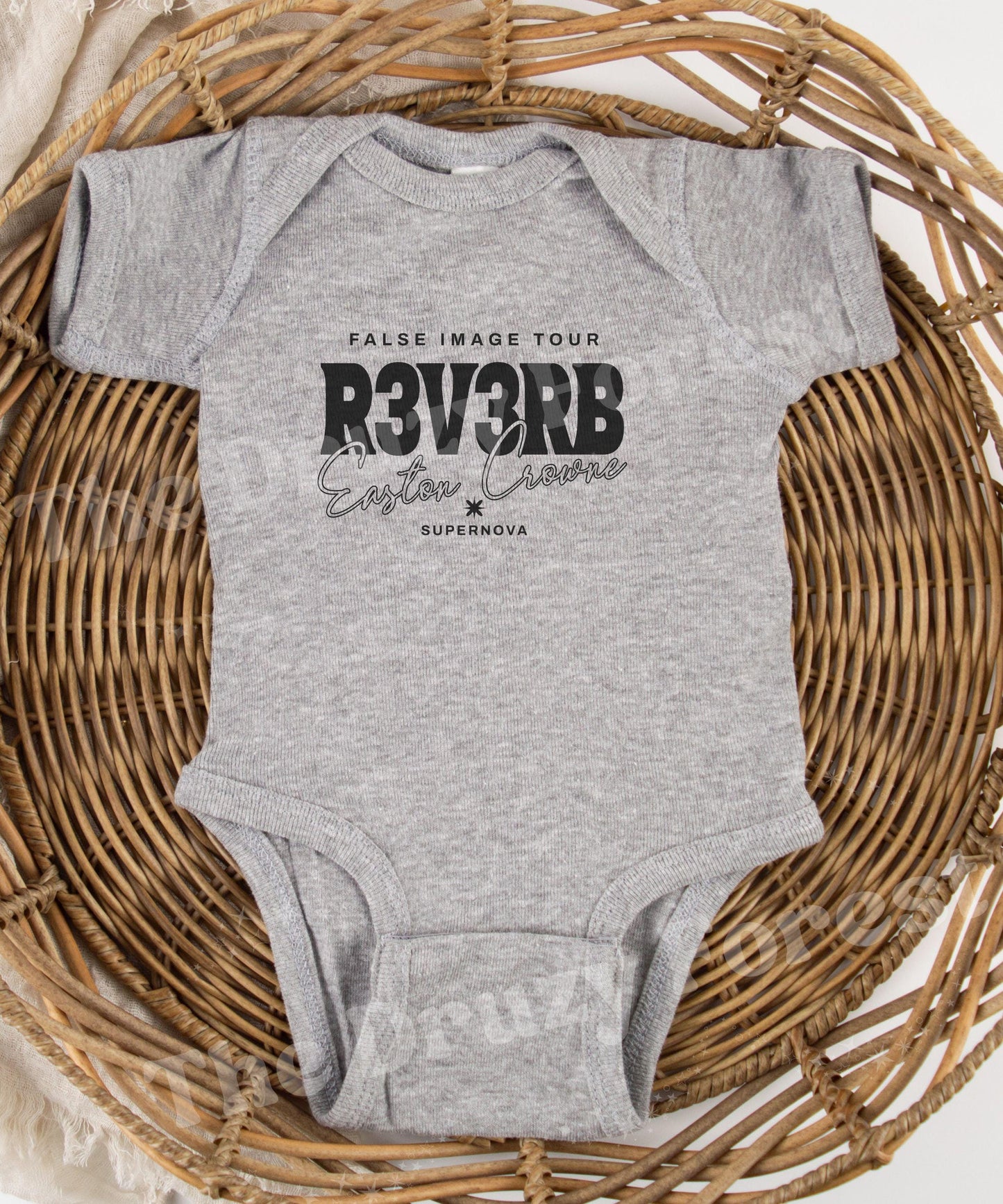 R3V3RB Band Easton Crowne Supernova Baby Bodysuit, Bittersweet Symphony Reverse Book Series Merch, Licensed Kate Stewart Baby Gift