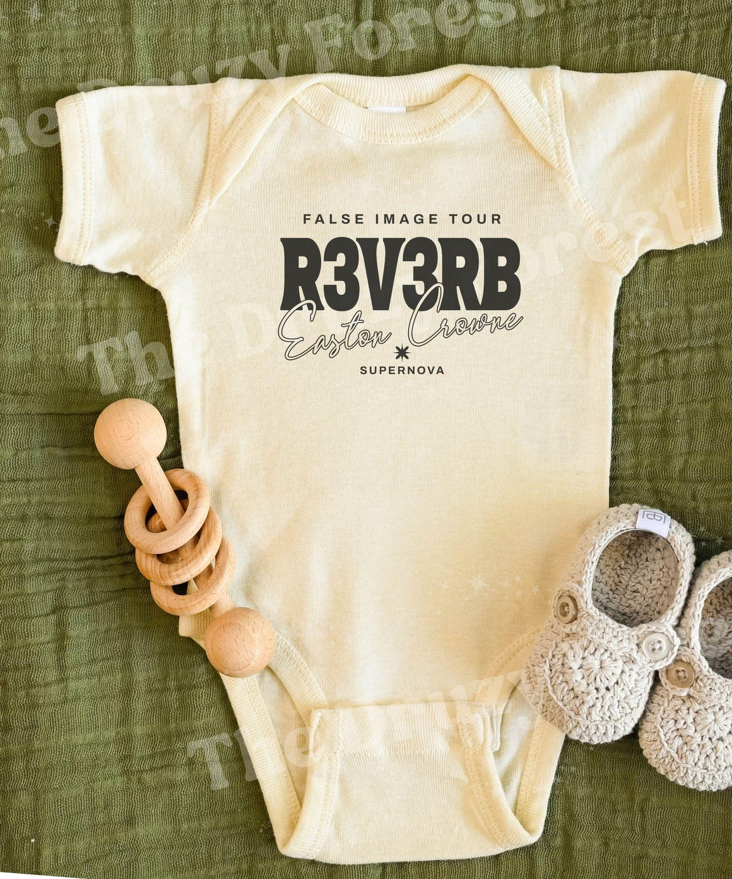 R3V3RB Band Easton Crowne Supernova Baby Bodysuit, Bittersweet Symphony Reverse Book Series Merch, Licensed Kate Stewart Baby Gift