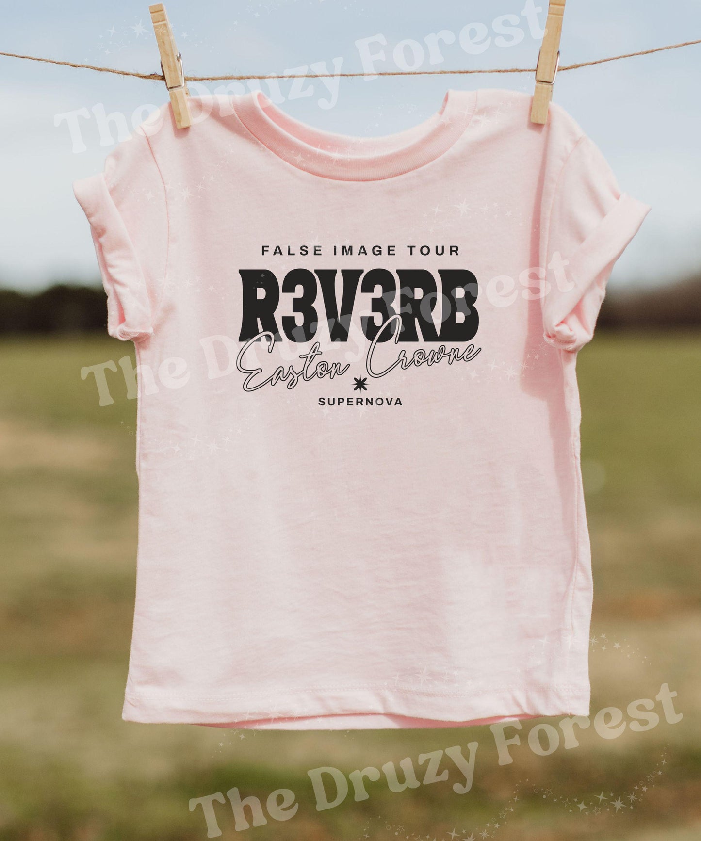 Reverse By Kate Stewart Licensed Matching Family Band Shirts, R3V3RB Fictional Book Band Tshirt Kids, Supernova Easton Crowne Toddler Tee