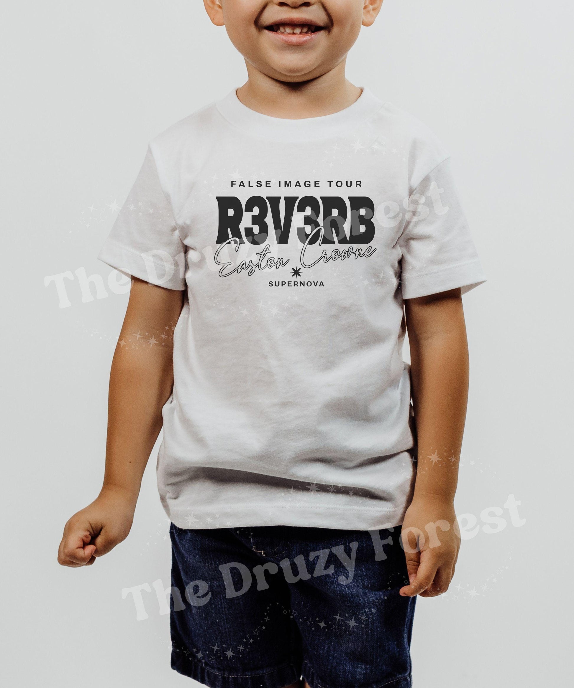 Reverse By Kate Stewart Licensed Matching Family Band Shirts, R3V3RB Fictional Book Band Tshirt Kids, Supernova Easton Crowne Toddler Tee