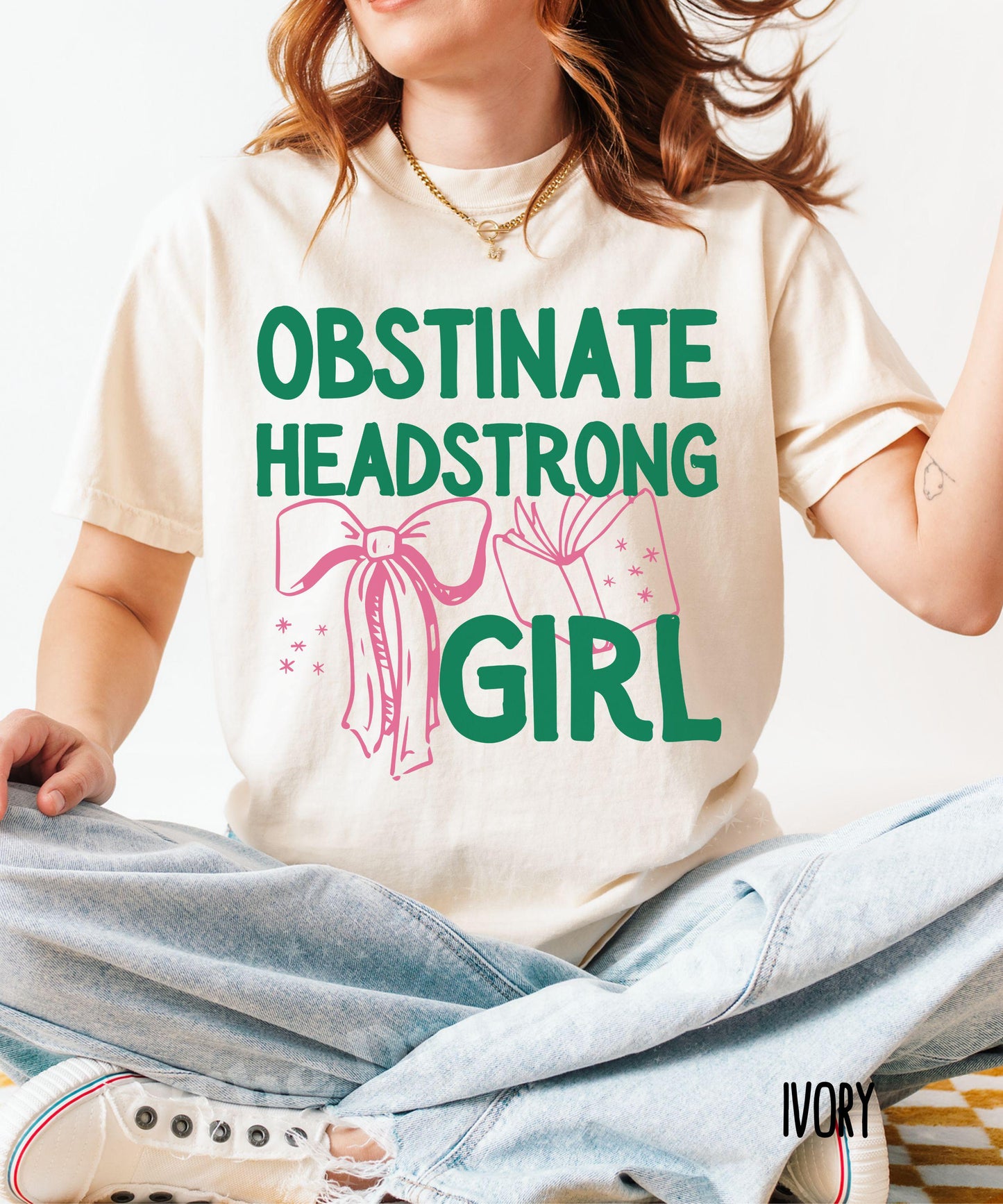 Obstinate Headstrong Girl Jane Austen Shirt, Literary Shirt, Classic Literature Feminist Tshirt, Jane Austen Gifts, Pride and Prejudice