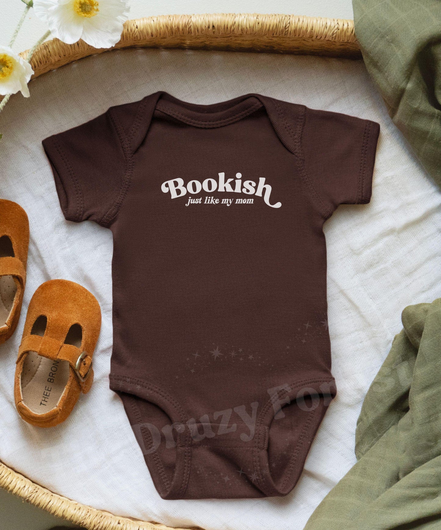 Bookish Just Like My Mom, Book Lover Baby Shower Gift, Book Baby Bodysuit, Bookworm baby Gift