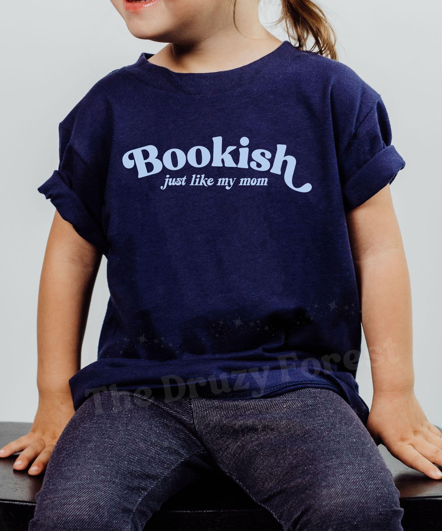Bookish Just Like My Mom Toddler and Youth Shirt, Bookish Kids Clothes, Book Lover Gift for Kids, Matching Family Shirts