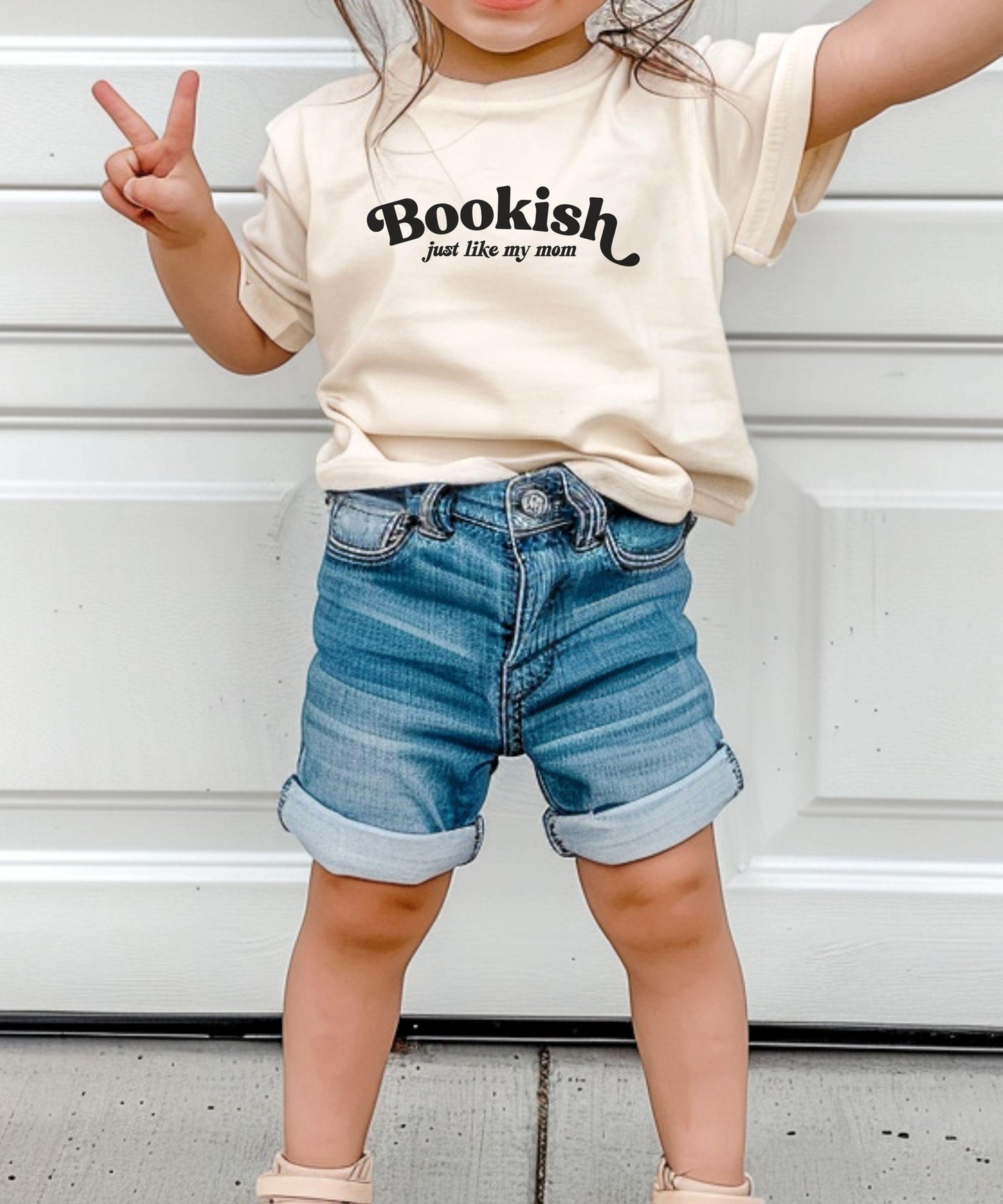 Bookish Just Like My Mom Toddler and Youth Shirt, Bookish Kids Clothes, Book Lover Gift for Kids, Matching Family Shirts
