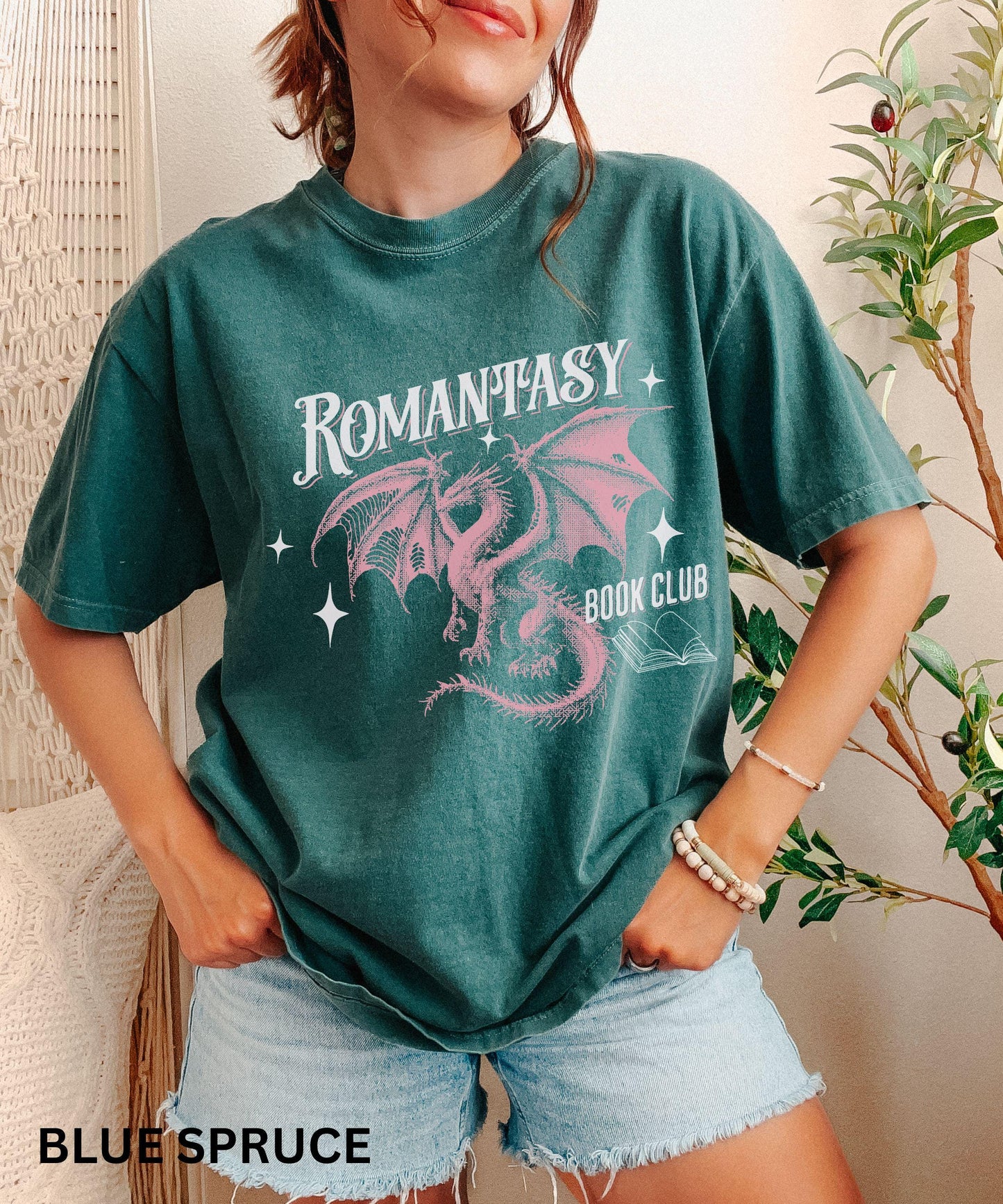 Romantasy Book Club Dragon Shirt, Dragon Gifts for Book Lovers, Fantasy Romance Book Merch, Book Dragon, Dark Romance Shirt