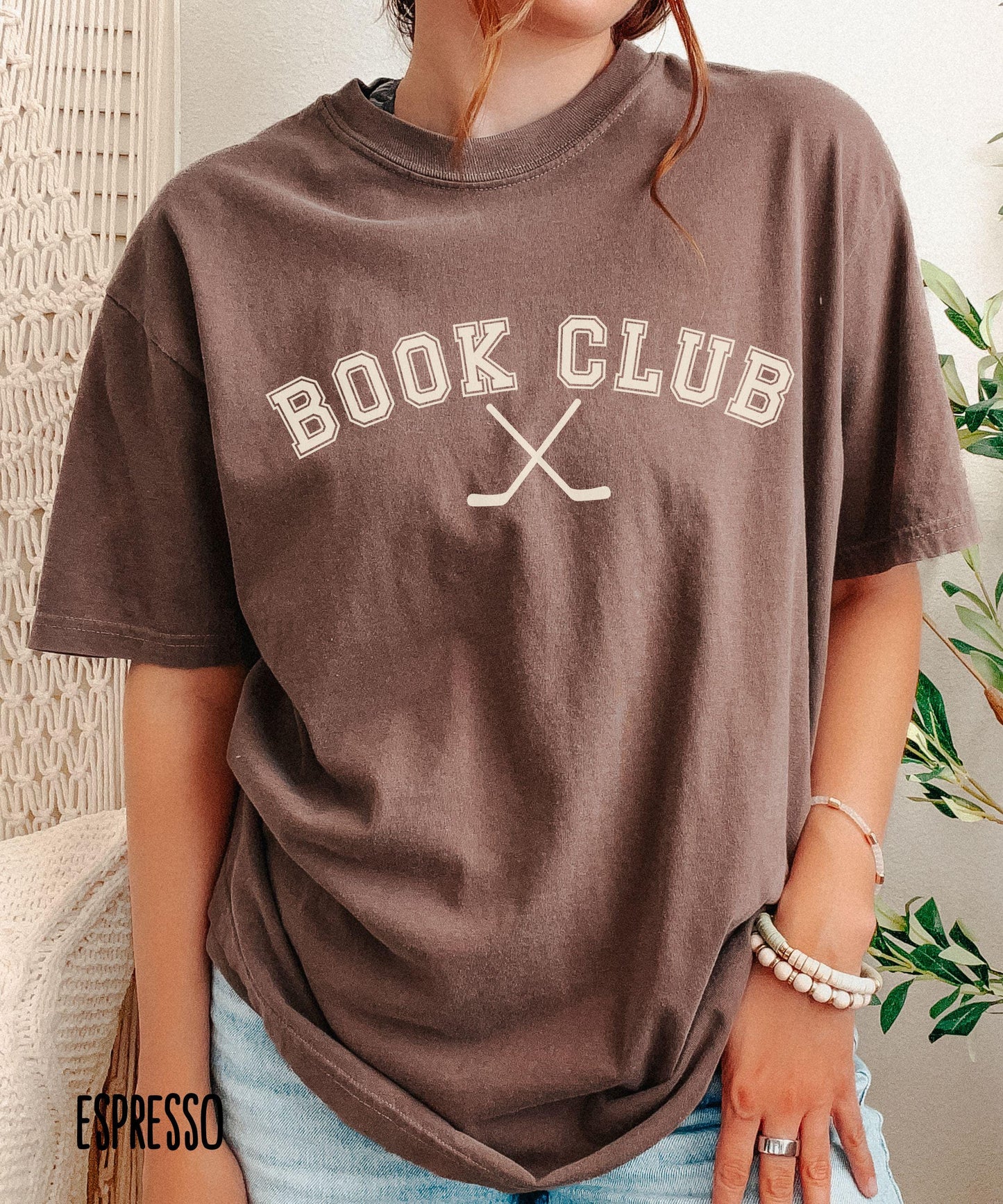 Hockey Book Club Comfort Colors Shirt, Subtle Book Merch, Smut Reader Shirt, Hockey Romance Book Merch, Hockey Sticks Shirt