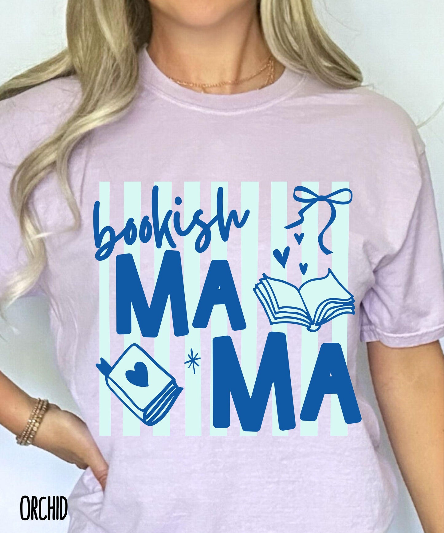 Bookish Mama Tshirt, Comfort Colors Shirt, Summer Shirt for Moms, Book Lover Gifts for Moms, Reader Tees