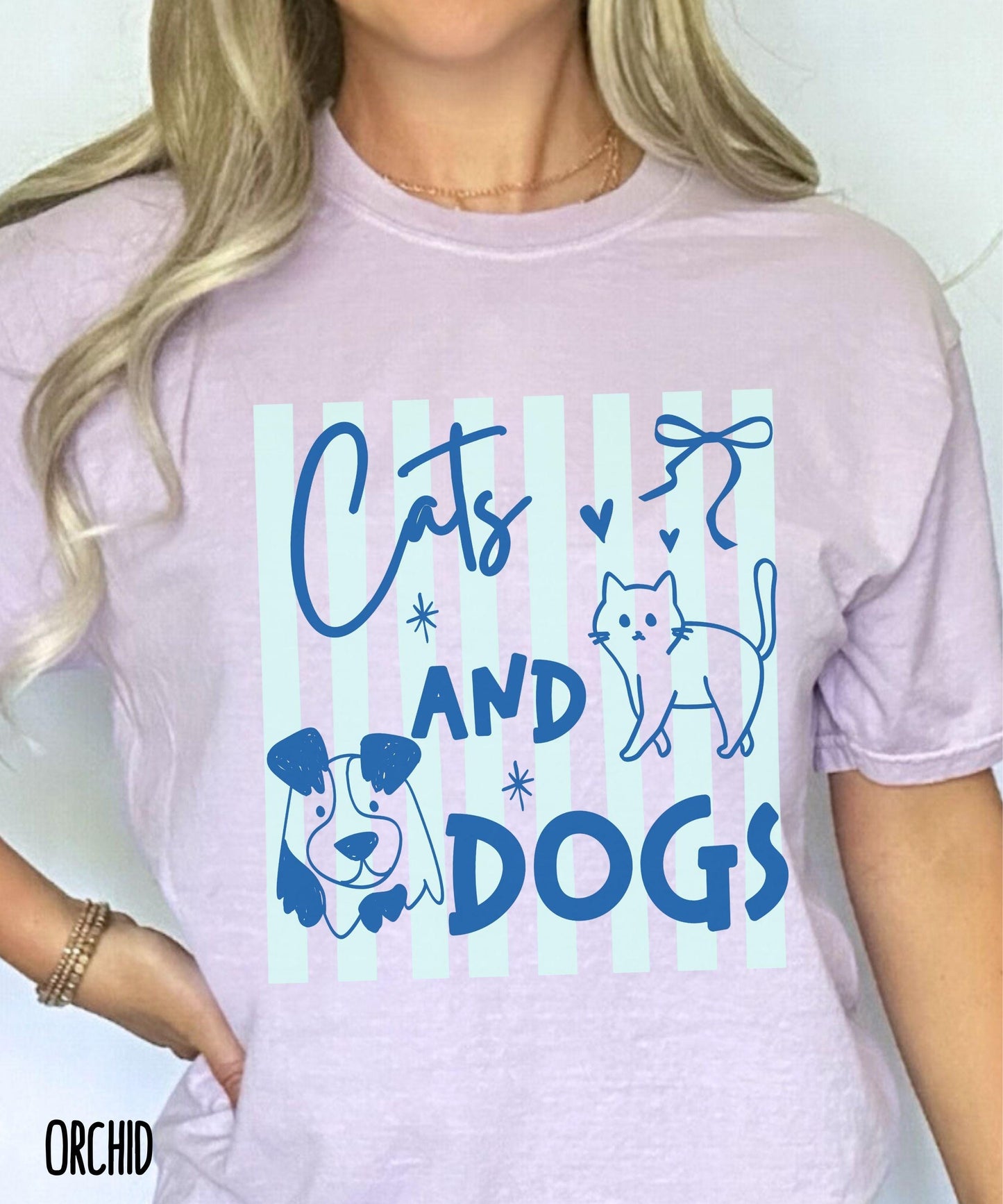 Cats and Dogs Comfort Colors Tshirt, Cat Mama Dog Mama Shirt, Cat Lover Gifts Dog Lover Shirt, Animal Lover Maximalist Tee