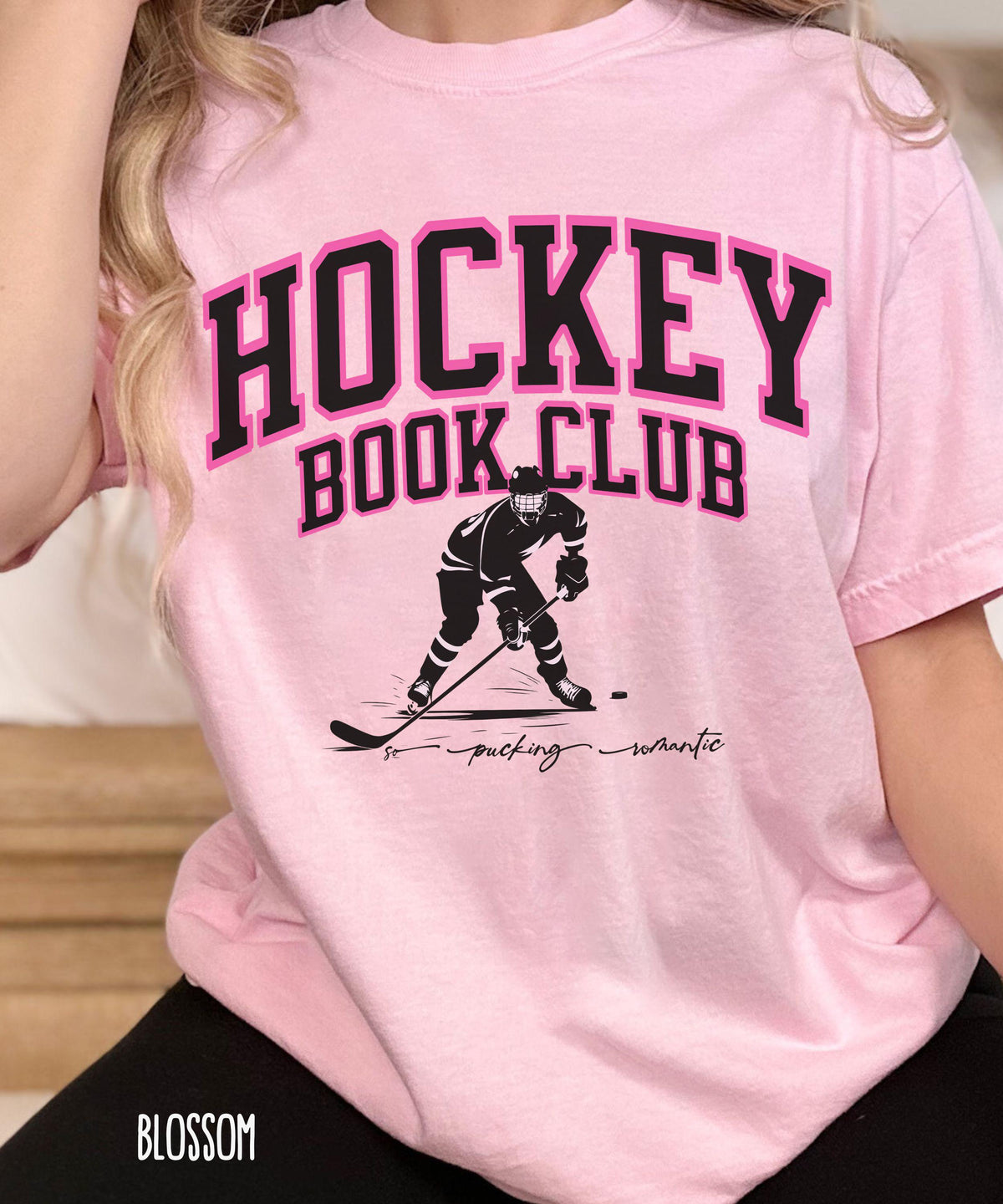 Hockey Romance Book Lover Shirt, So Pucking Romantic Hockey Book Club Comfort Colors Tshirt, Booklover Gifts, Hockey Book Merch