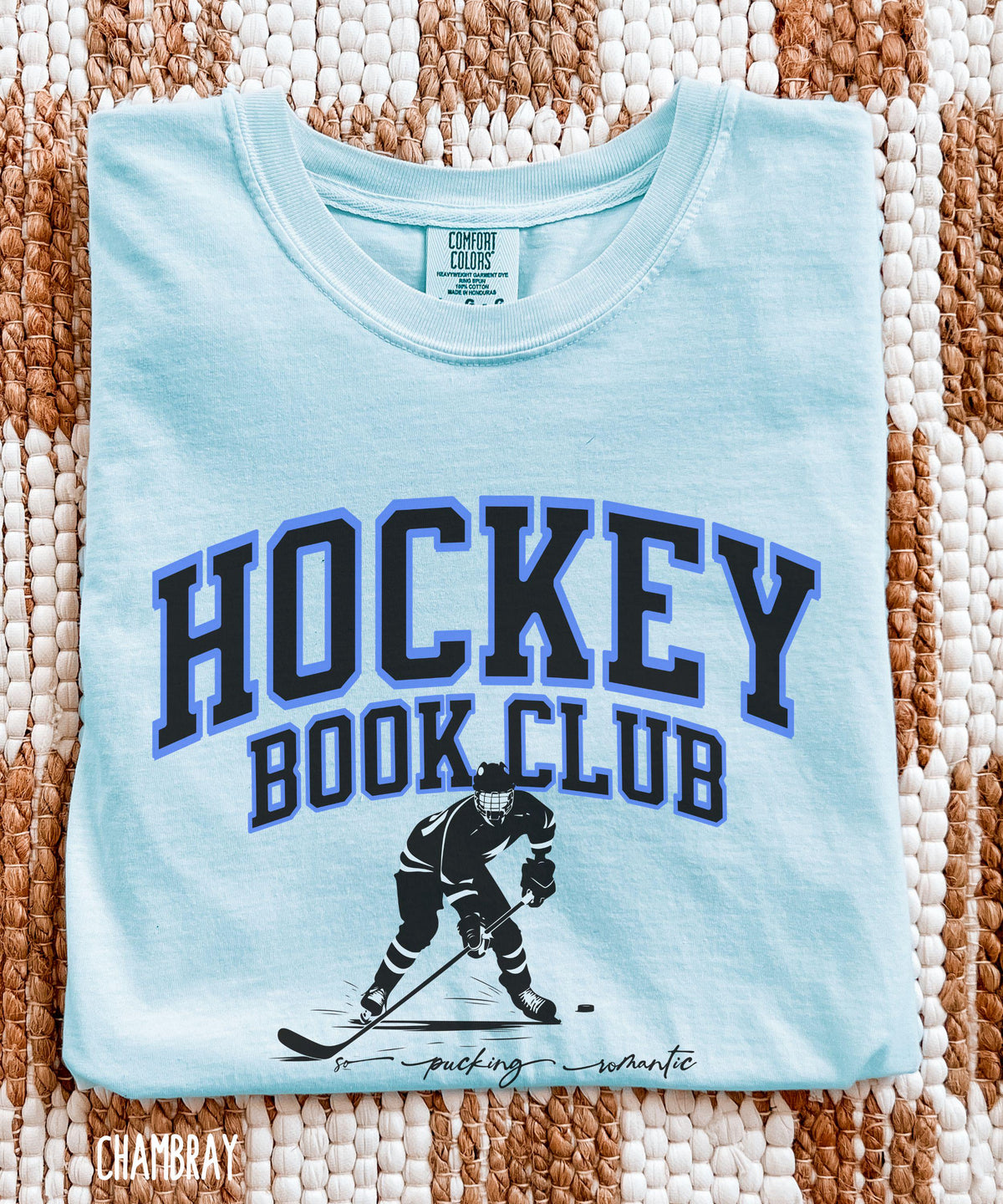 Hockey Romance Book Lover Shirt, So Pucking Romantic Hockey Book Club Comfort Colors Tshirt, Booklover Gifts, Hockey Book Merch