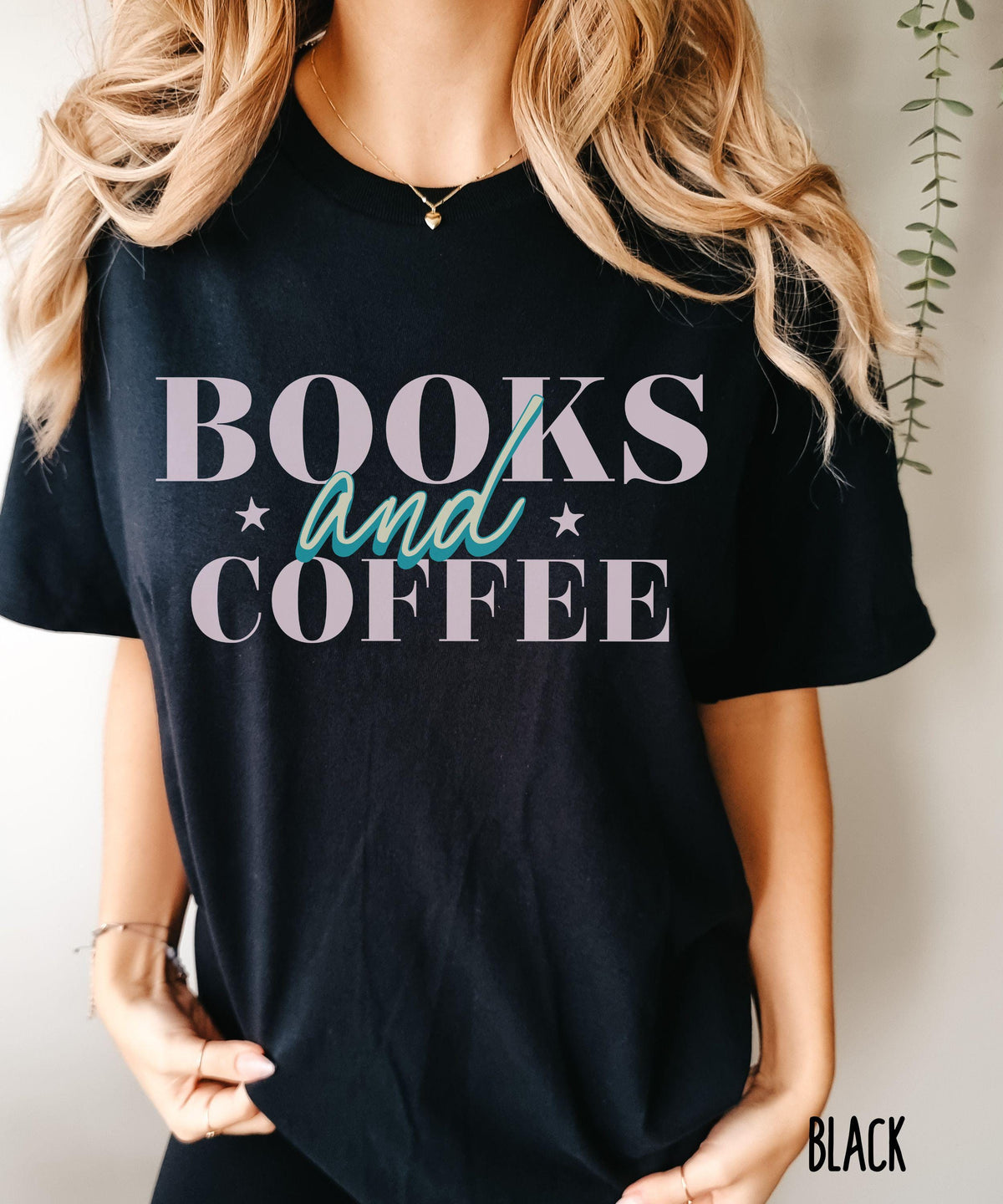 Books and Coffee Shirt, Comfort Colors Tshirt, Book lover Gifts, Reader Shirts, Coffee Lover Tees, Bookish Tshirts