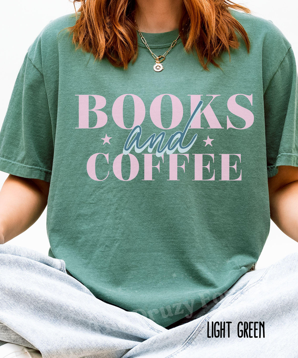 Books and Coffee Shirt, Comfort Colors Tshirt, Book lover Gifts, Reader Shirts, Coffee Lover Tees, Bookish Tshirts