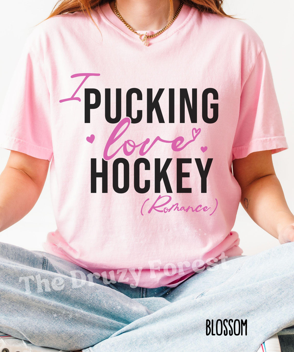 I Pucking Love Hockey Romance Comfort Colors Shirt, Romance Reader Merch, Sports Romance Bookish Shirts, Hockey Books Tee Book lover Gift