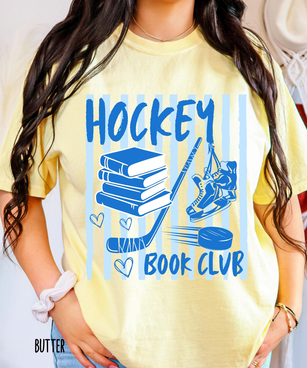 Hockey Book Club Comfort Colors Shirt, Hockey Romance Book Merch, Booklover Gifts, Romance Reader Shirts, Bookish Tshirts