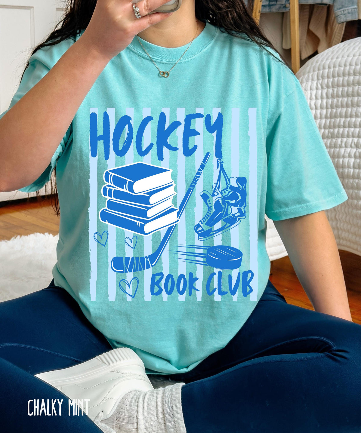 Hockey Book Club Comfort Colors Shirt, Hockey Romance Book Merch, Booklover Gifts, Romance Reader Shirts, Bookish Tshirts