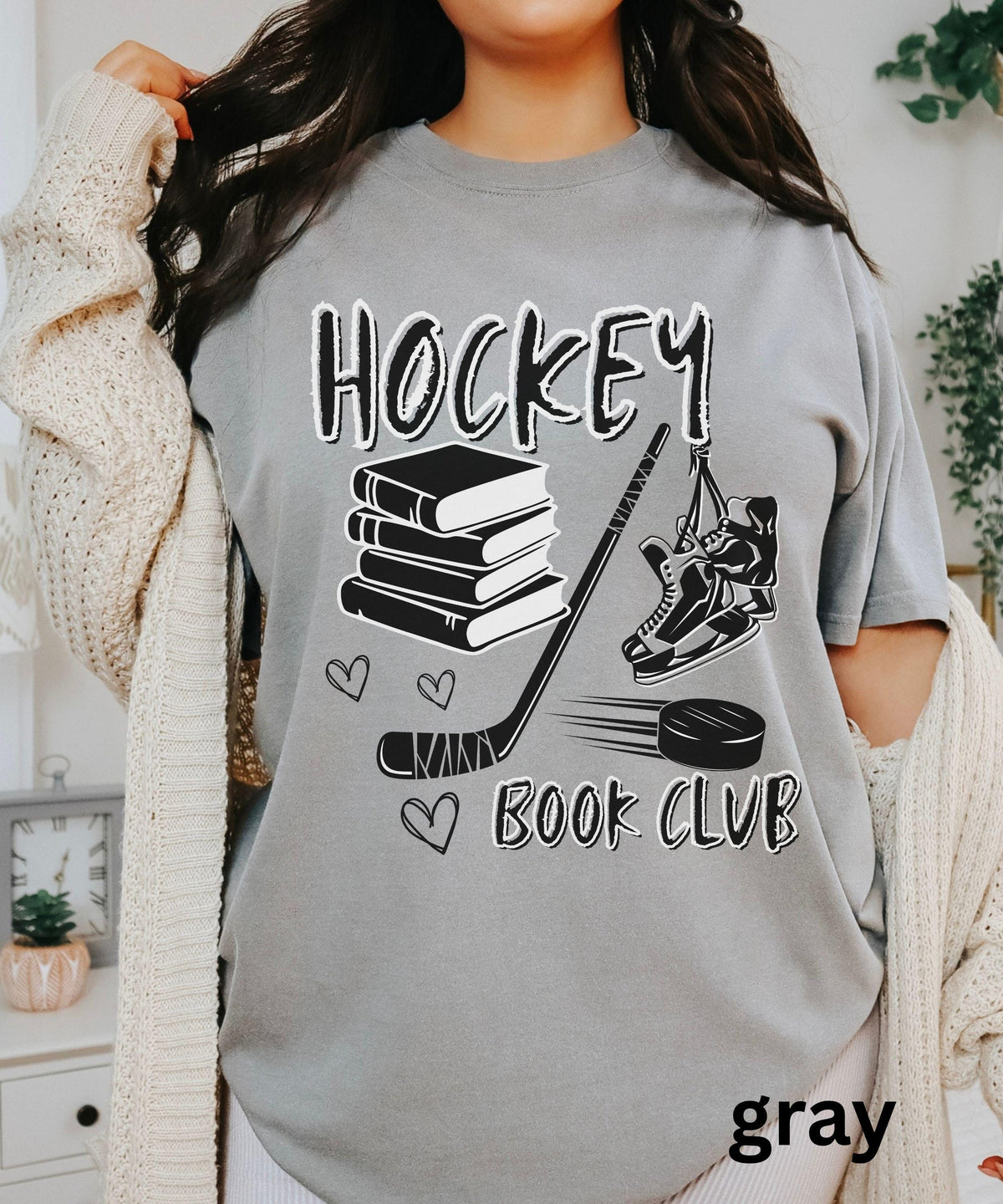 Hockey Book Club Comfort Colors Shirt, Hockey Romance Book Merch, Booklover Gifts, Romance Reader Shirts, Bookish Tshirts