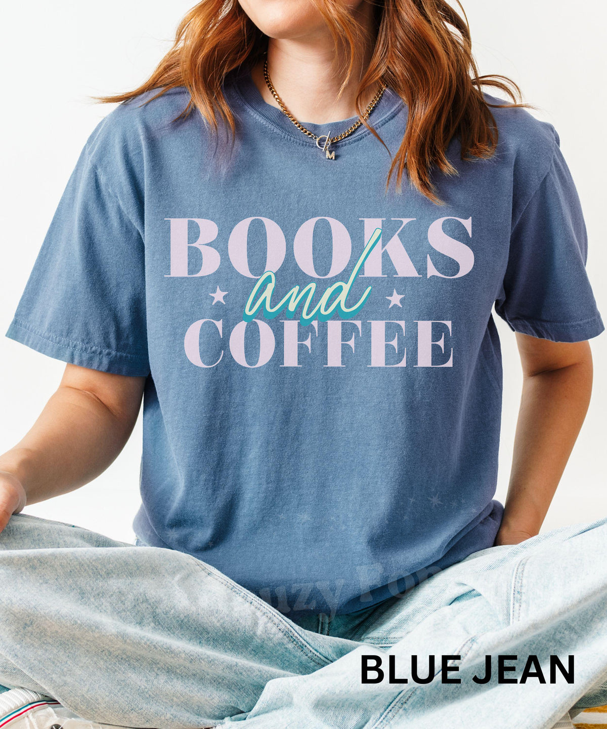 Books and Coffee Shirt, Comfort Colors Tshirt, Book lover Gifts, Reader Shirts, Coffee Lover Tees, Bookish Tshirts